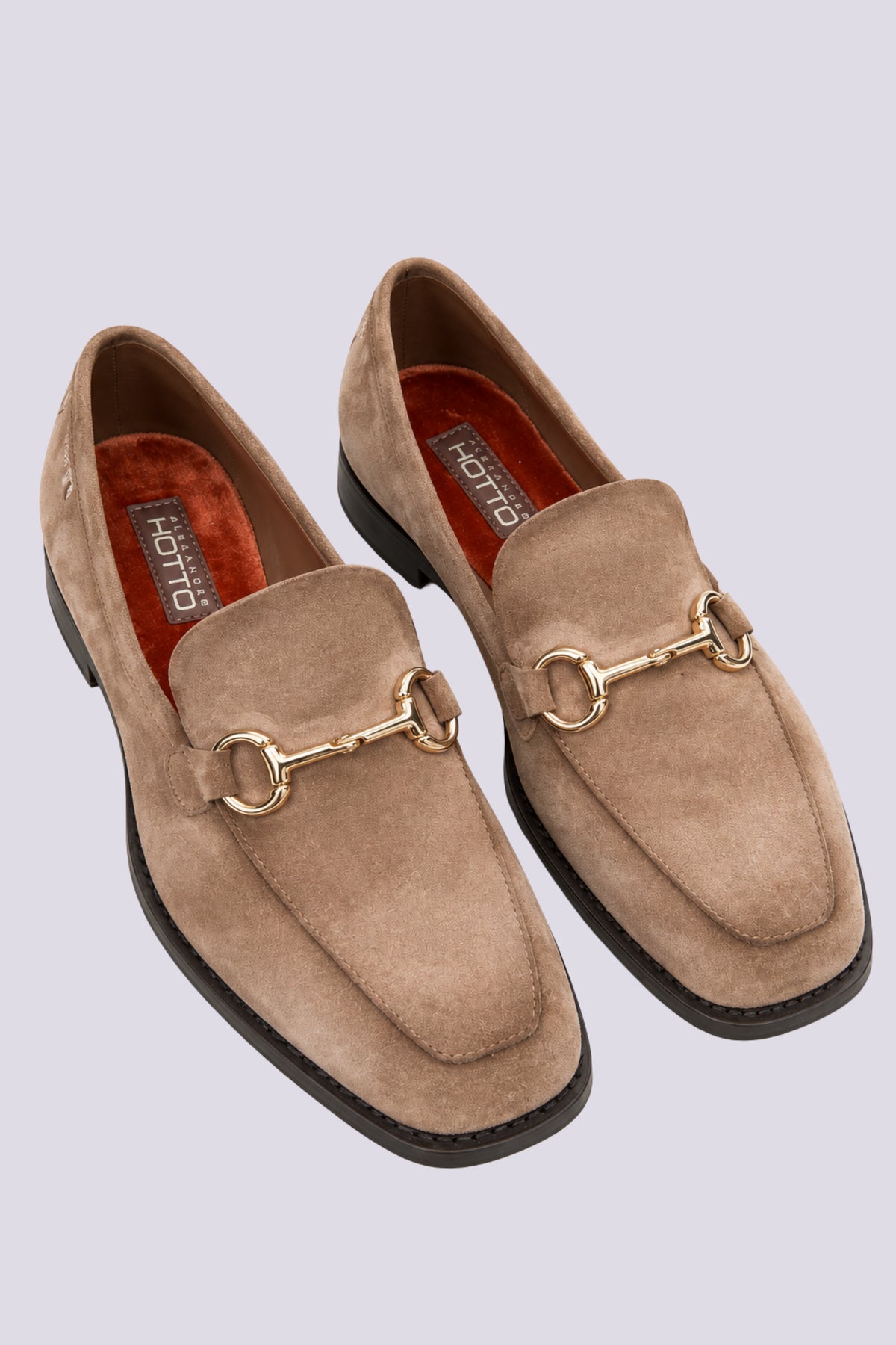 Mocassino beige scamosciato