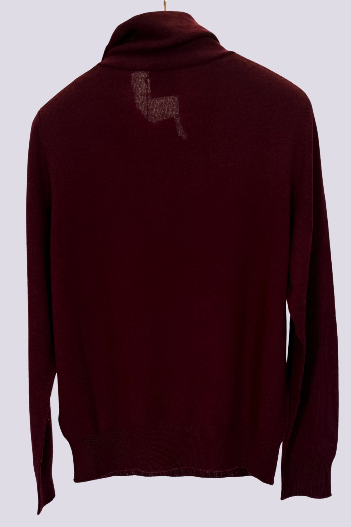 Polo bordeaux con sciarpina