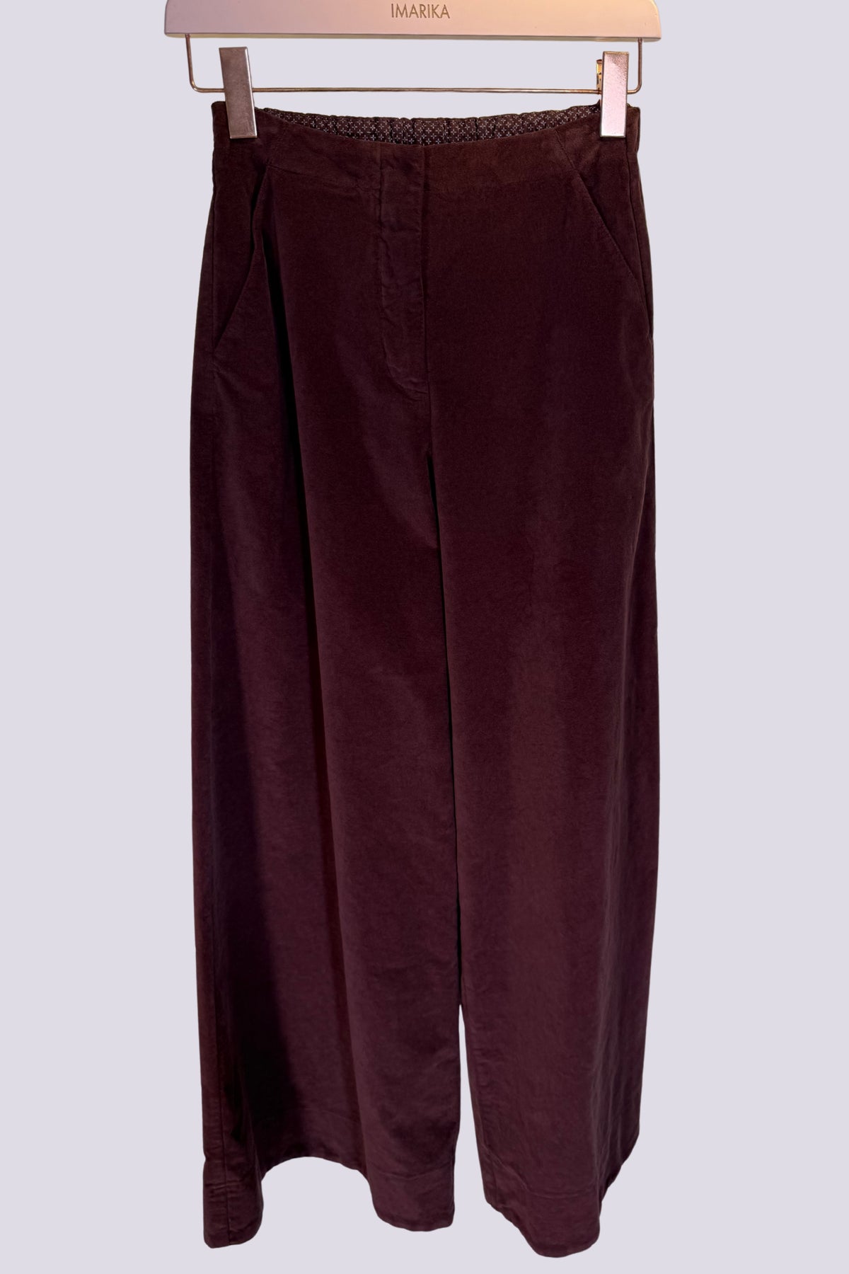 Pantalone ampio bordeaux