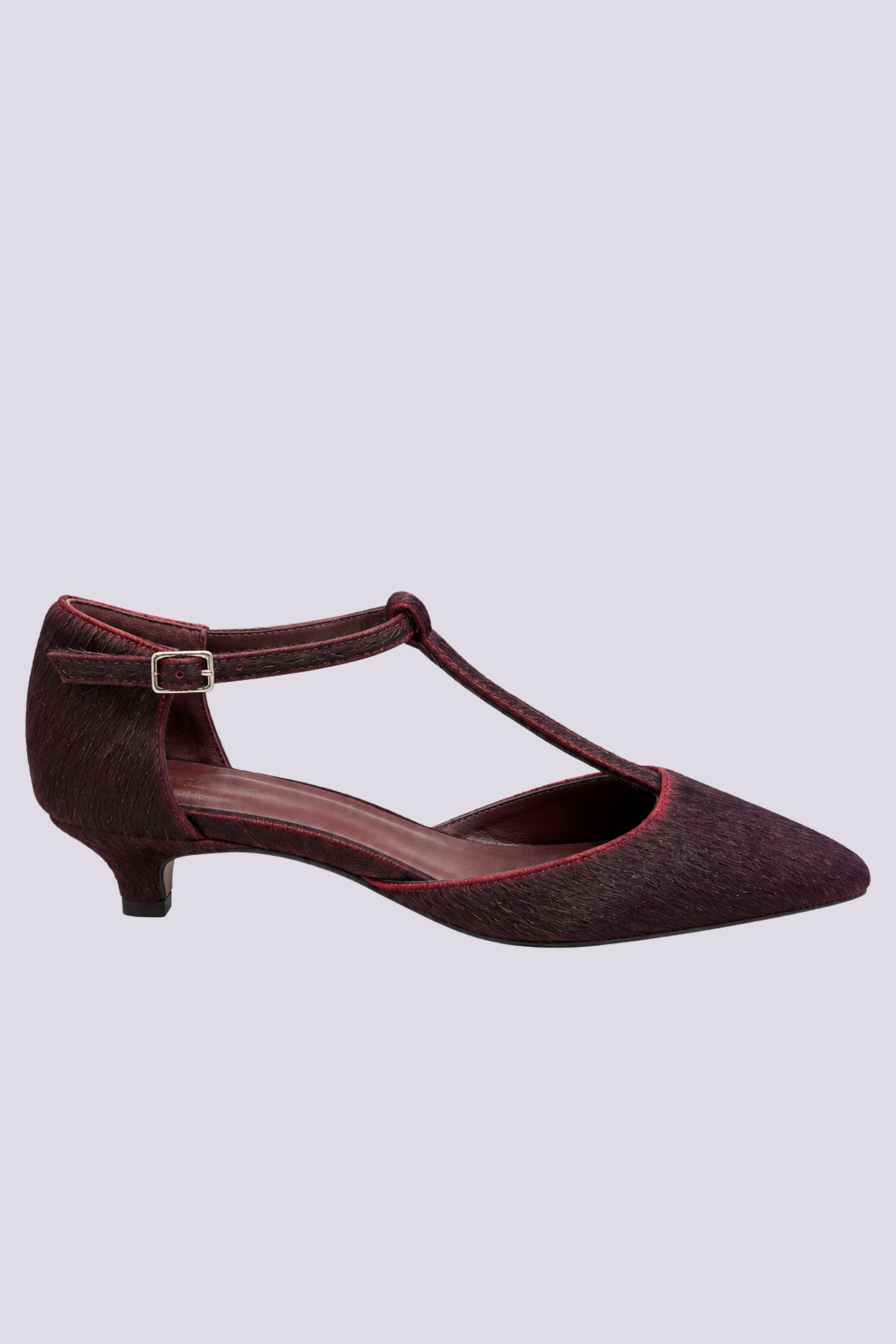 Scarpa con tacco bordeaux