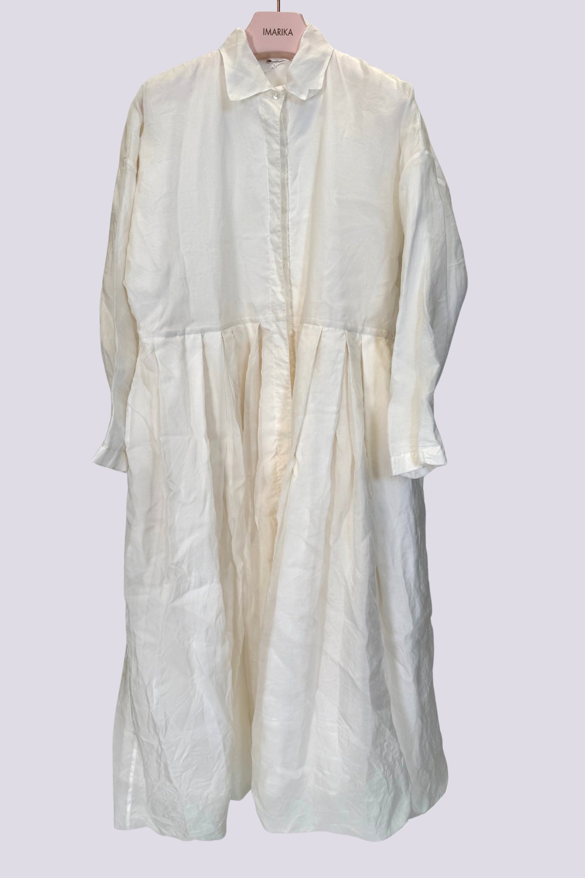 Chemisier in seta e organza bianco