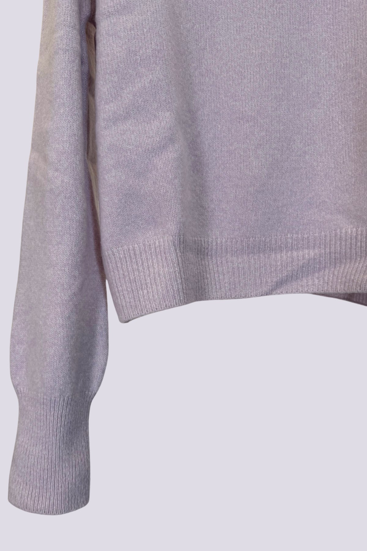 Maglia a girocollo lilla chiaro