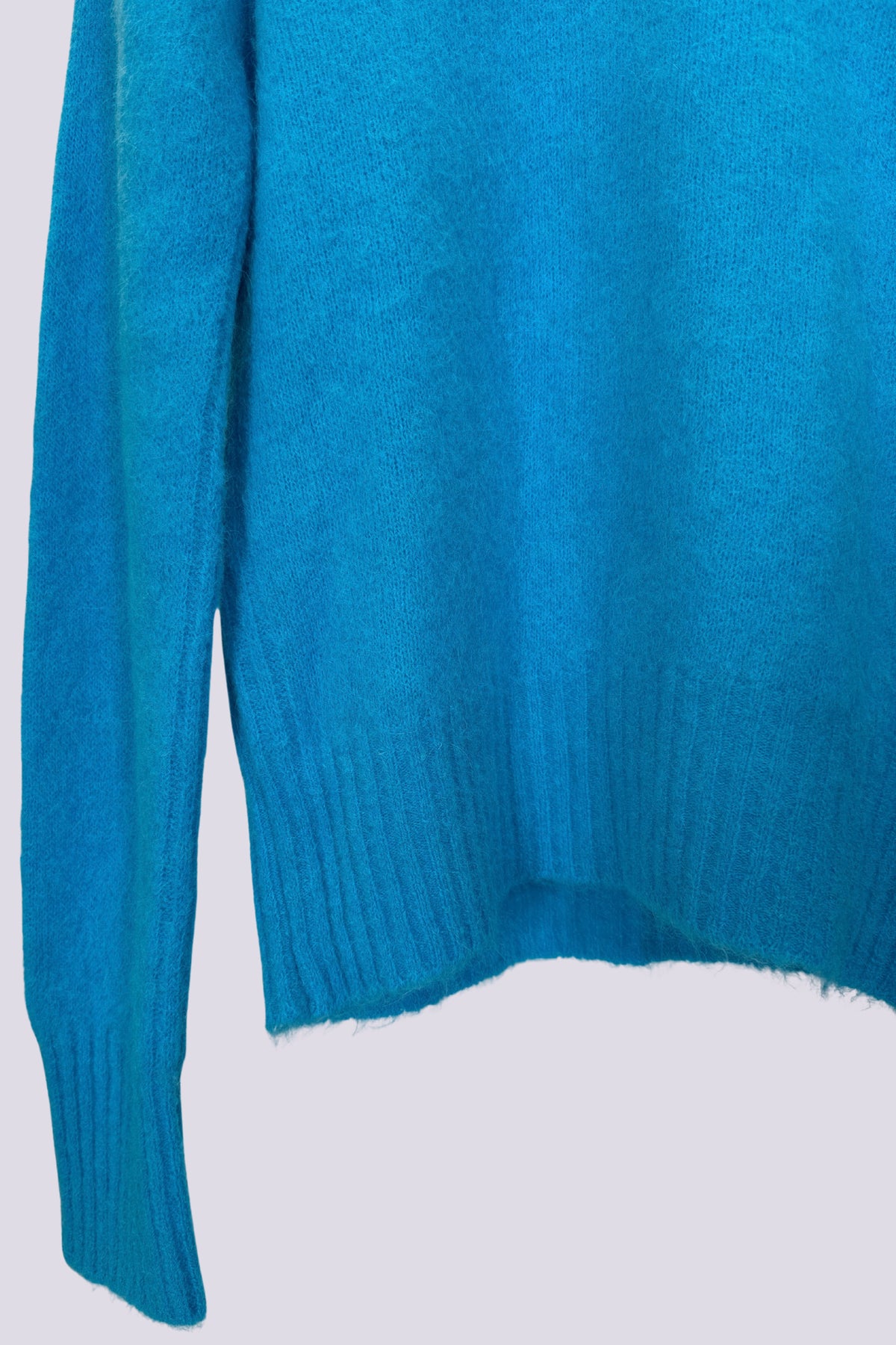 Maglia a girocollo turchese