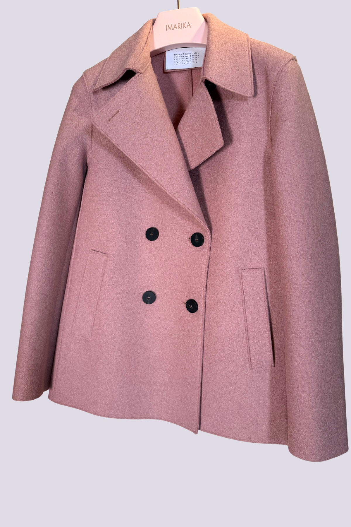 Peacoat rosa doppiopetto