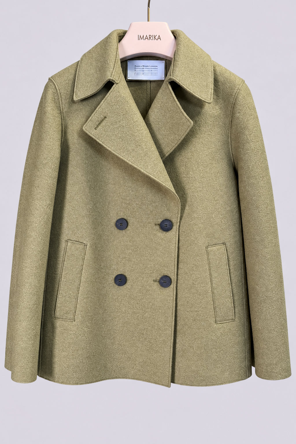 Peacoat verde doppiopetto