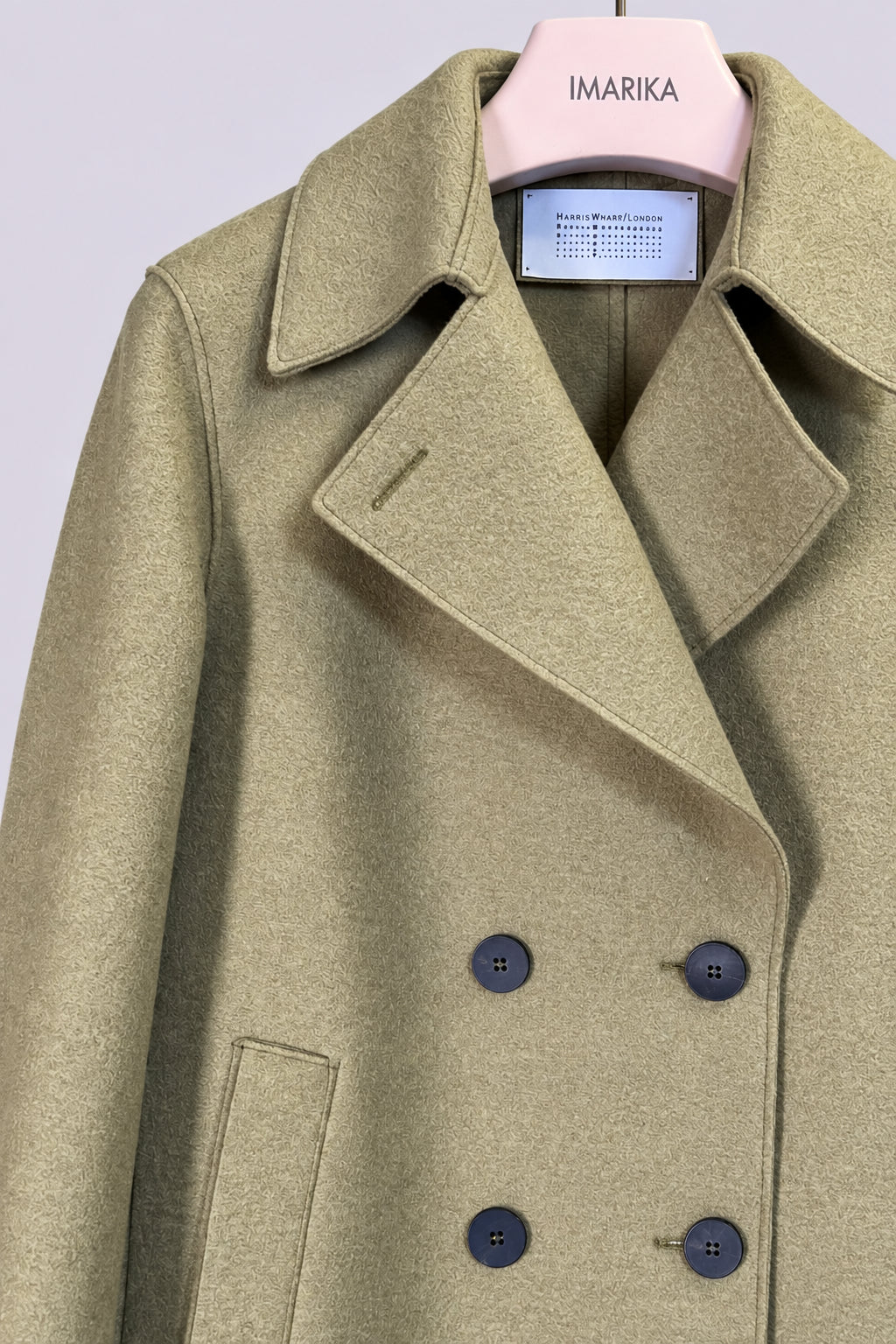Peacoat verde doppiopetto
