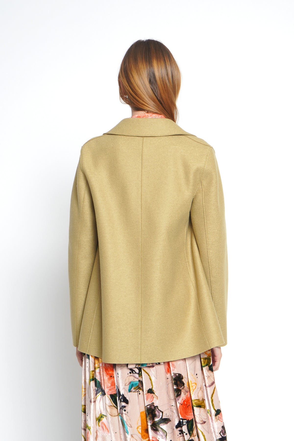 Peacoat verde doppiopetto