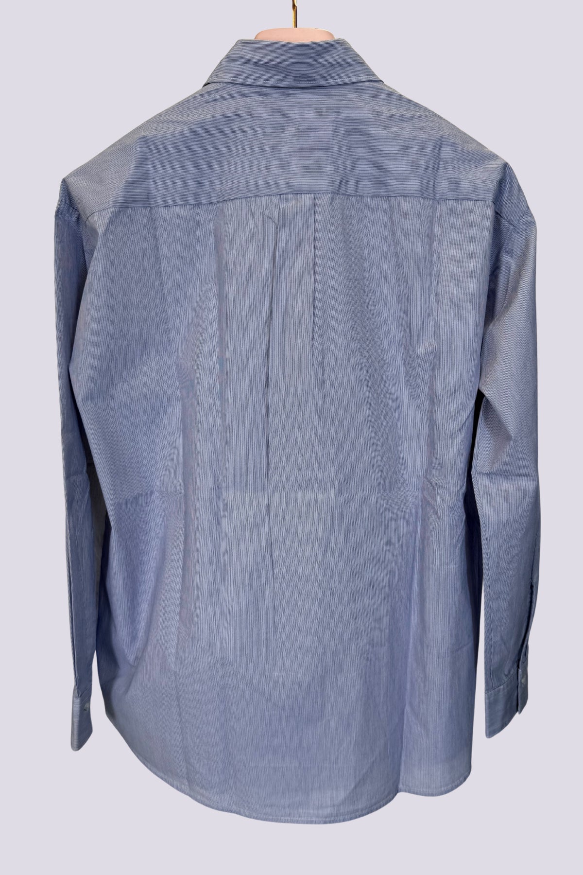 Camicia microrighe blu