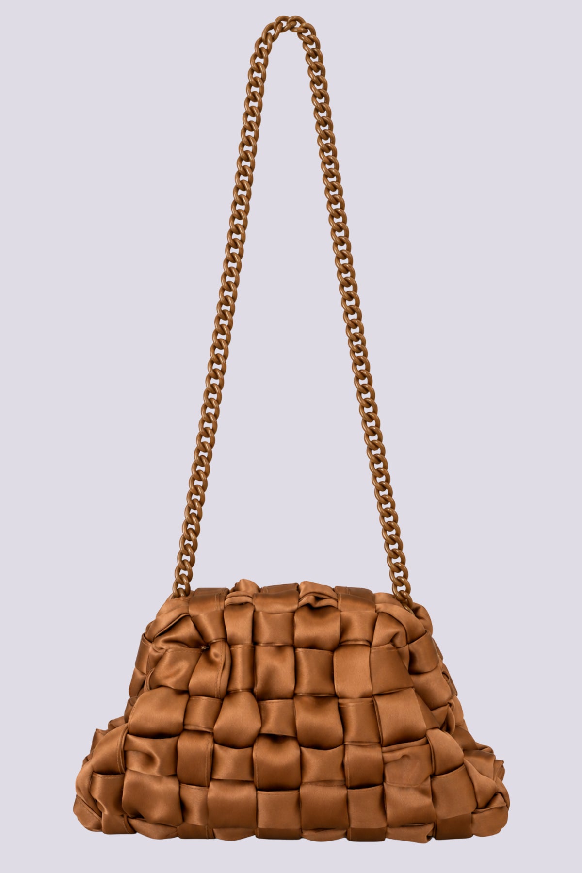 Borsa Satin mini nocciola