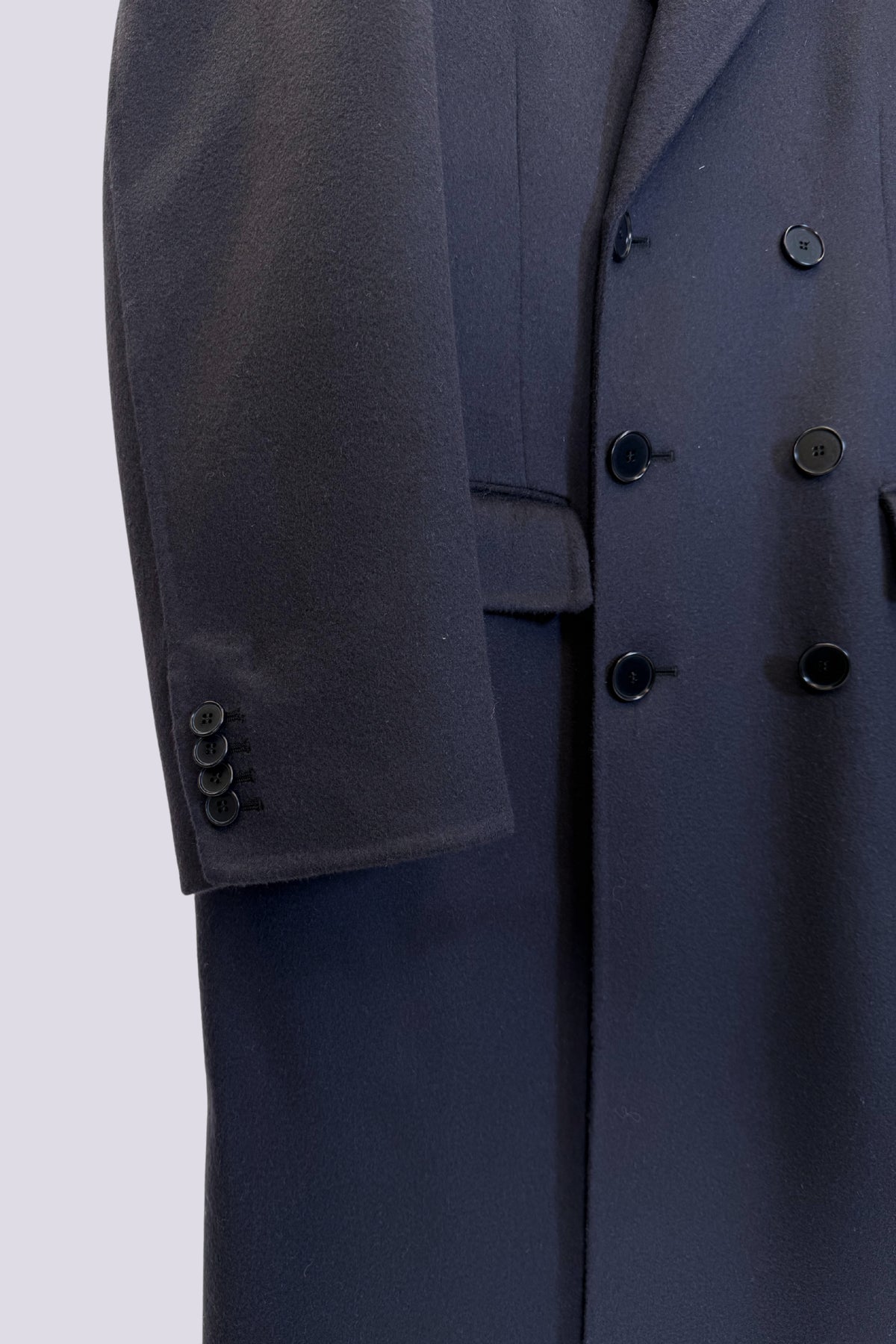 Cappotto doppiopetto blu