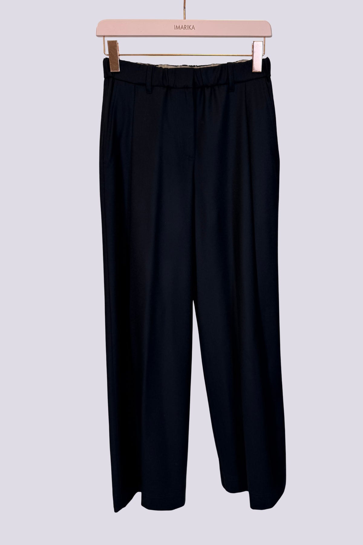 Pantaloni blu in lana