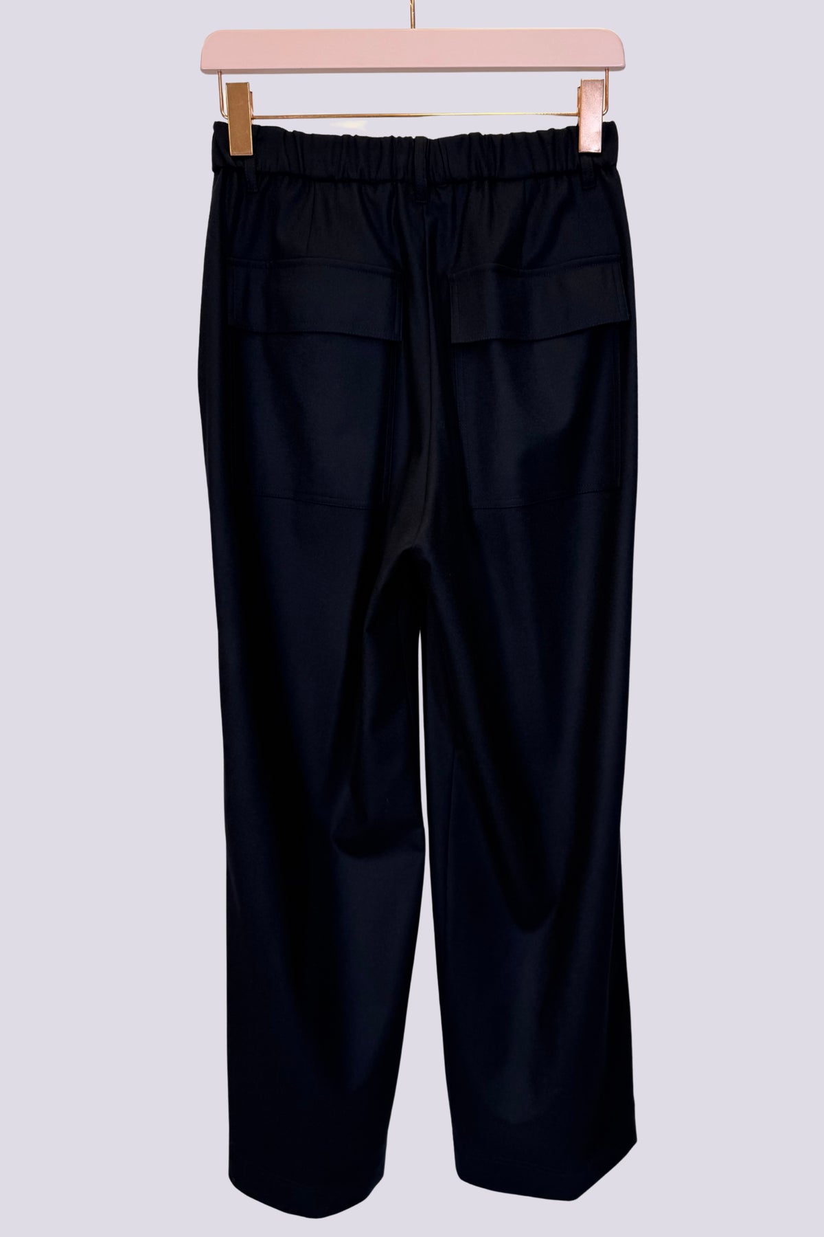 Pantaloni blu in lana