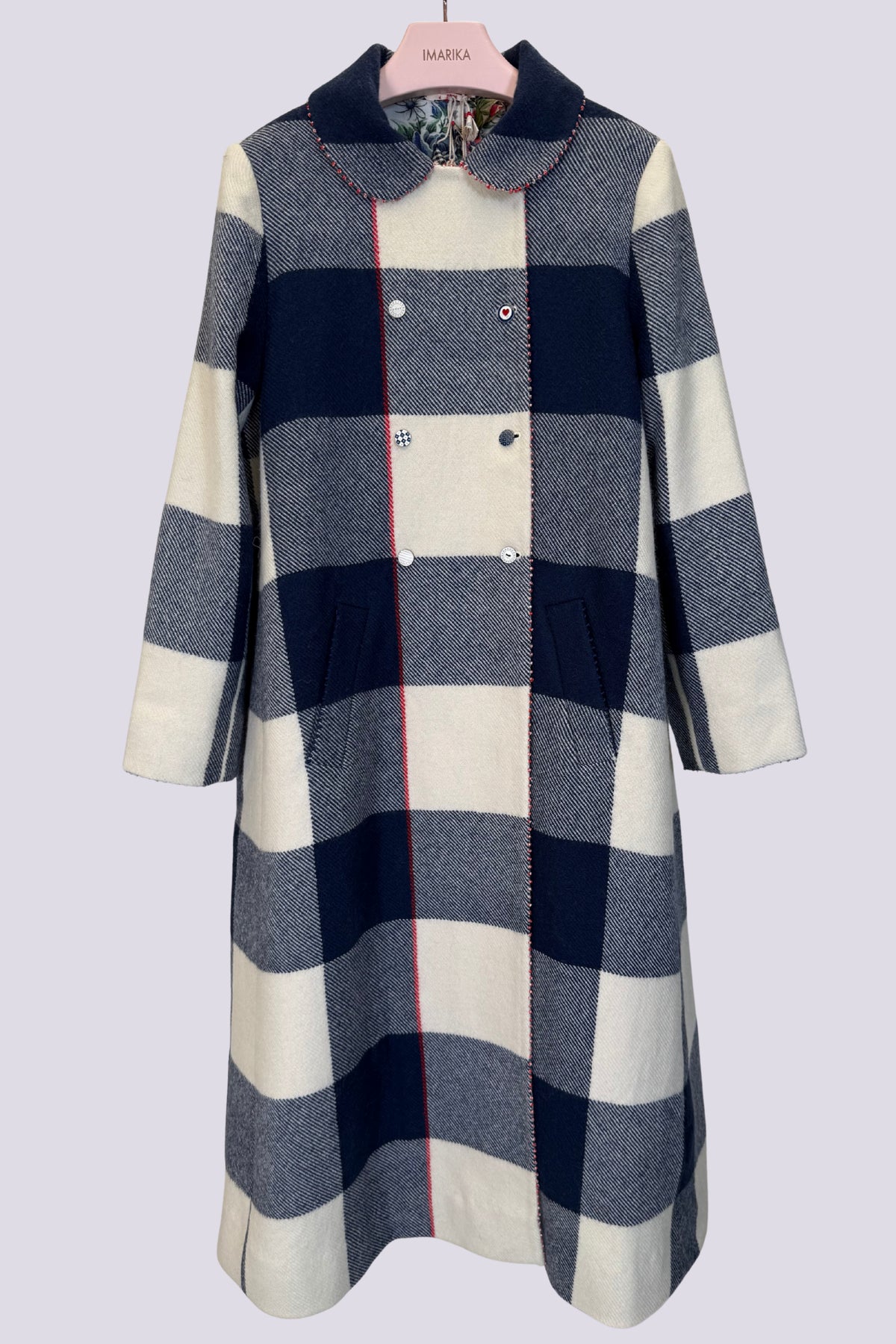 Cappotto reversibile quadri grandi