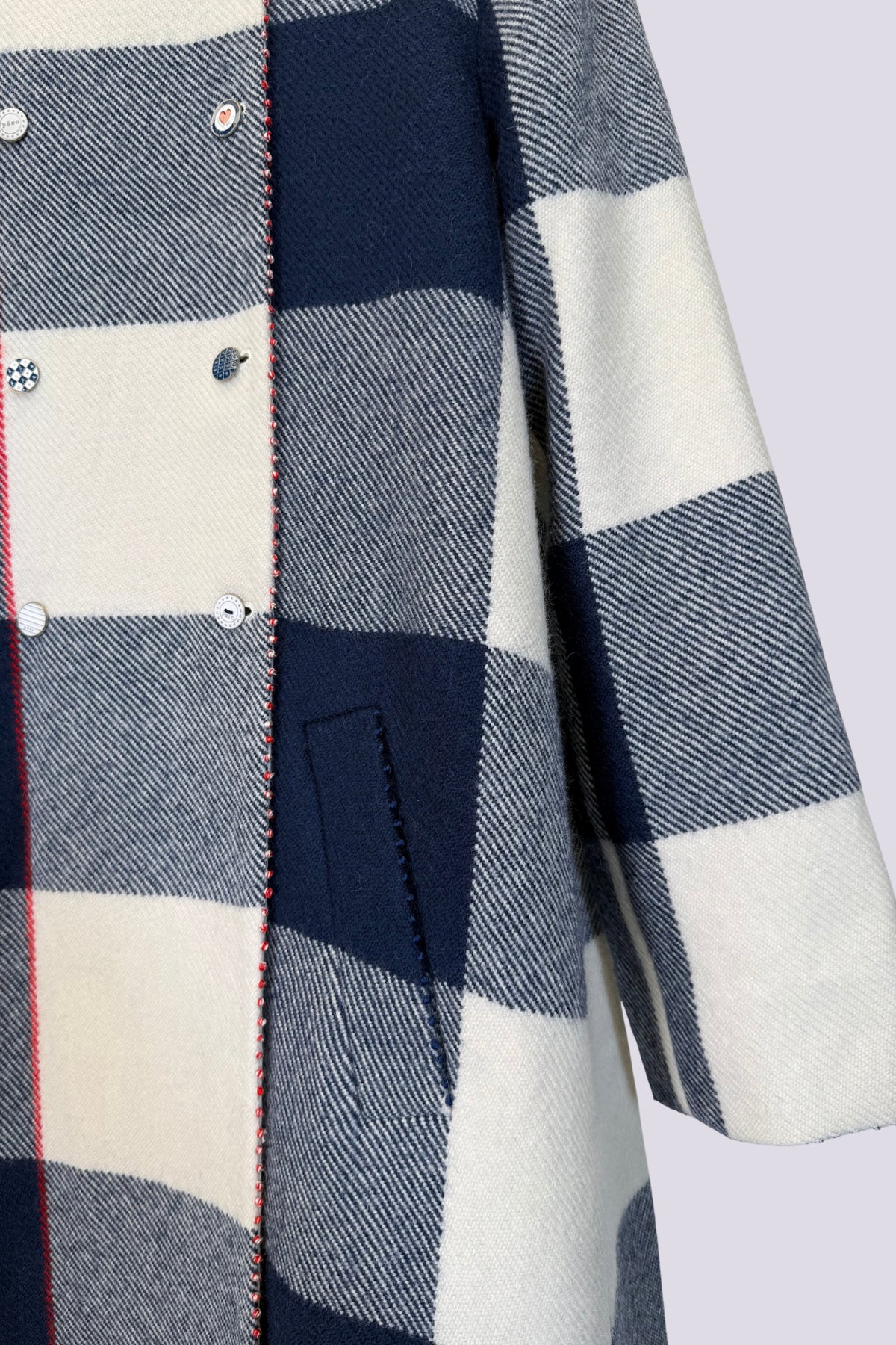 Cappotto reversibile quadri grandi