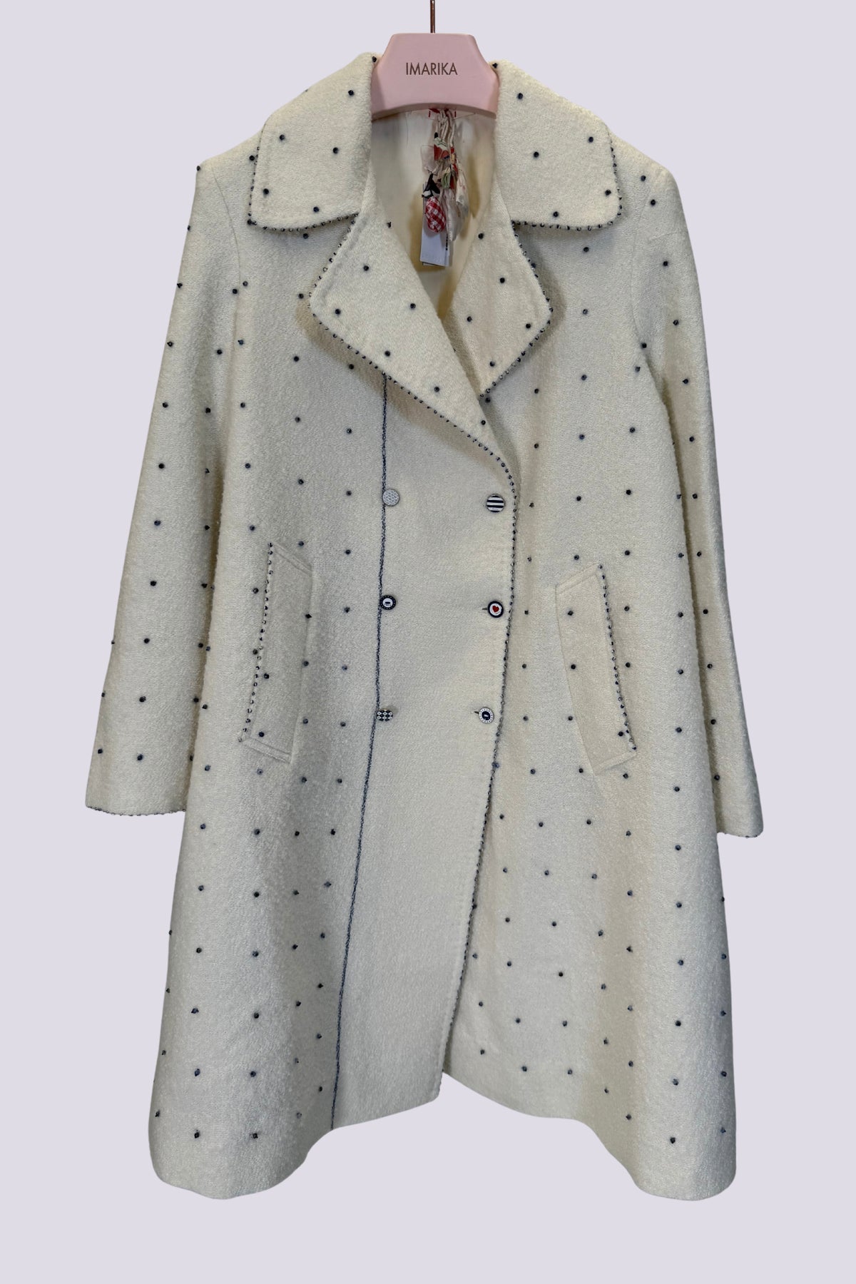 Cappotto con perline