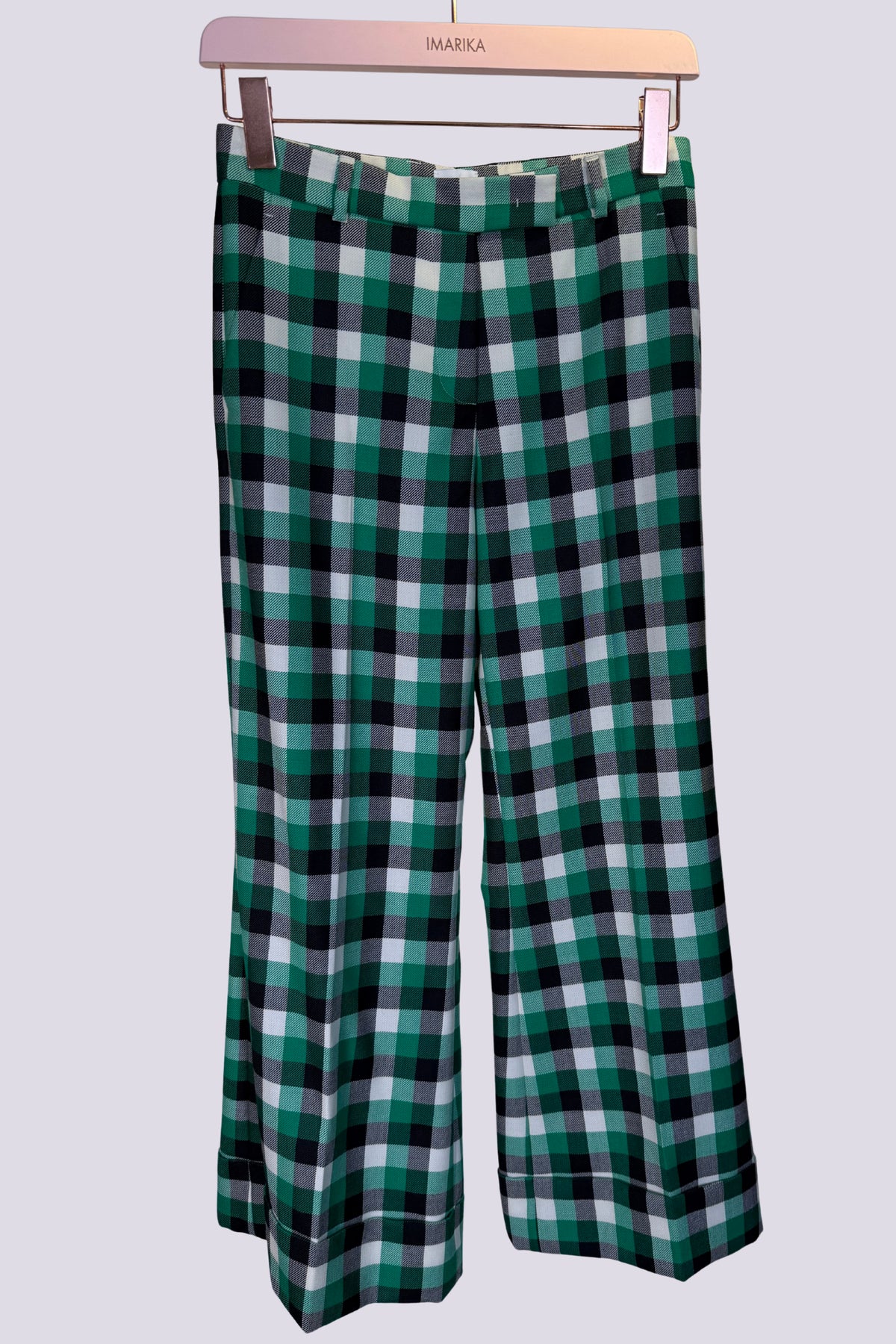Pantalone check verde