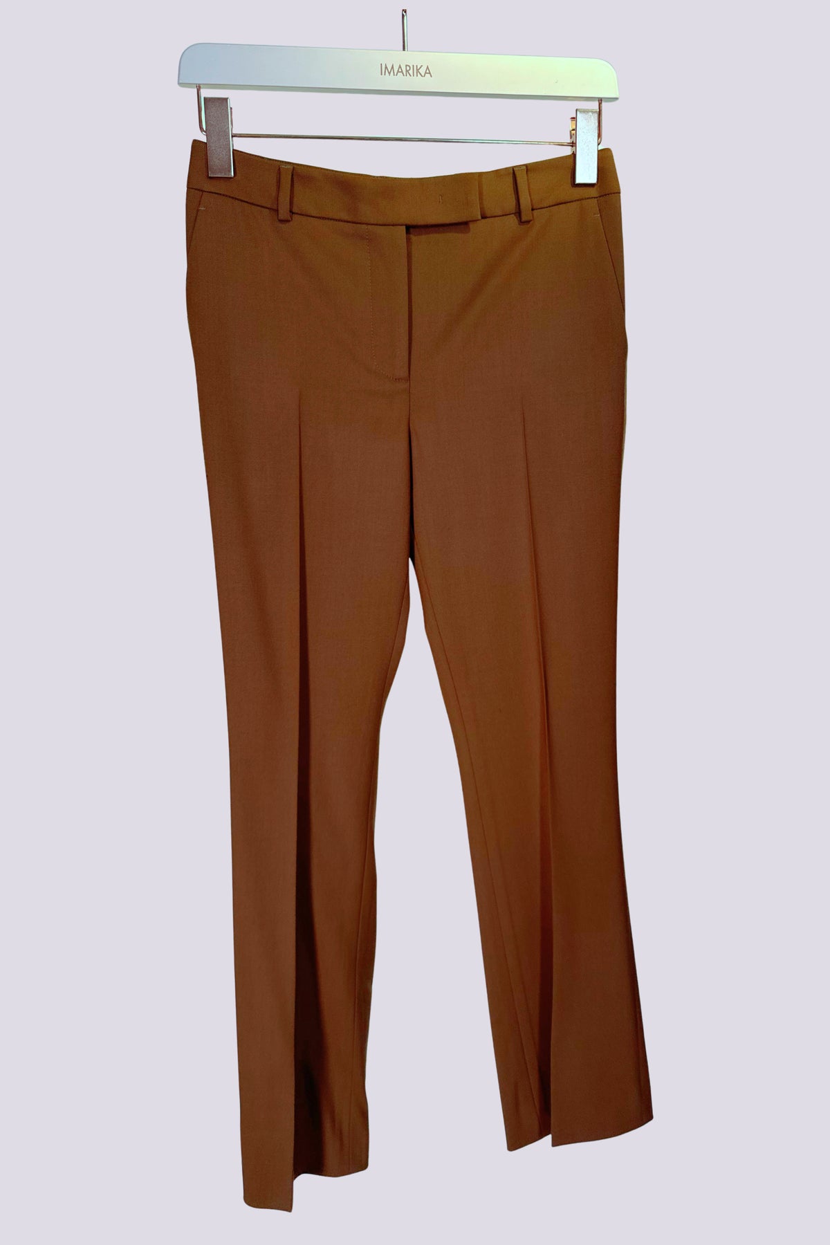 Pantalone in lana camello