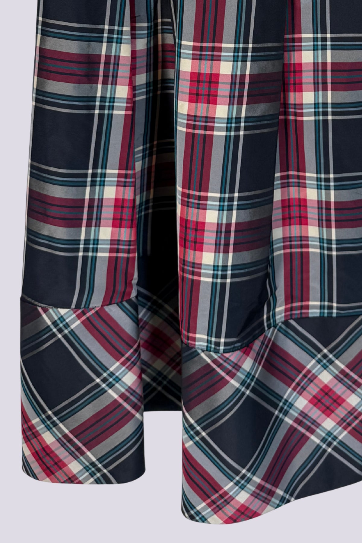 Gonna tartan rossa e verde