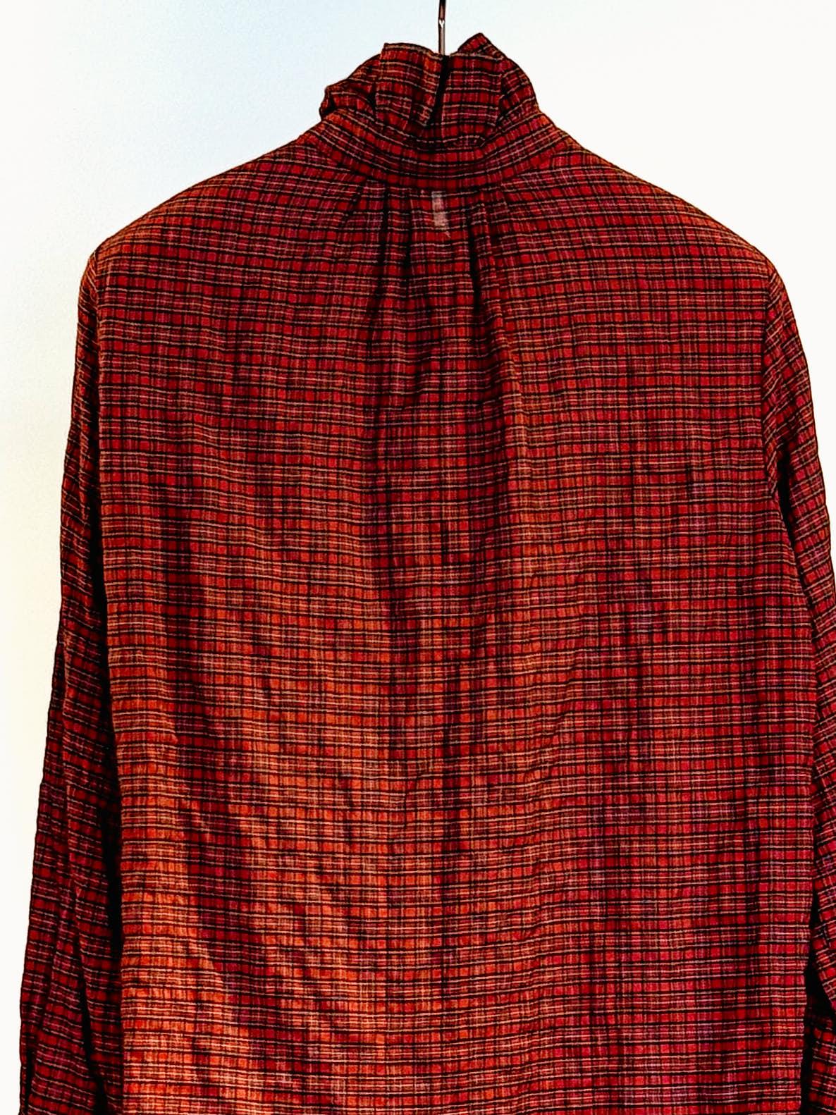 Camicia rouges WTFU_ROSETARTAN ROSSO MININA