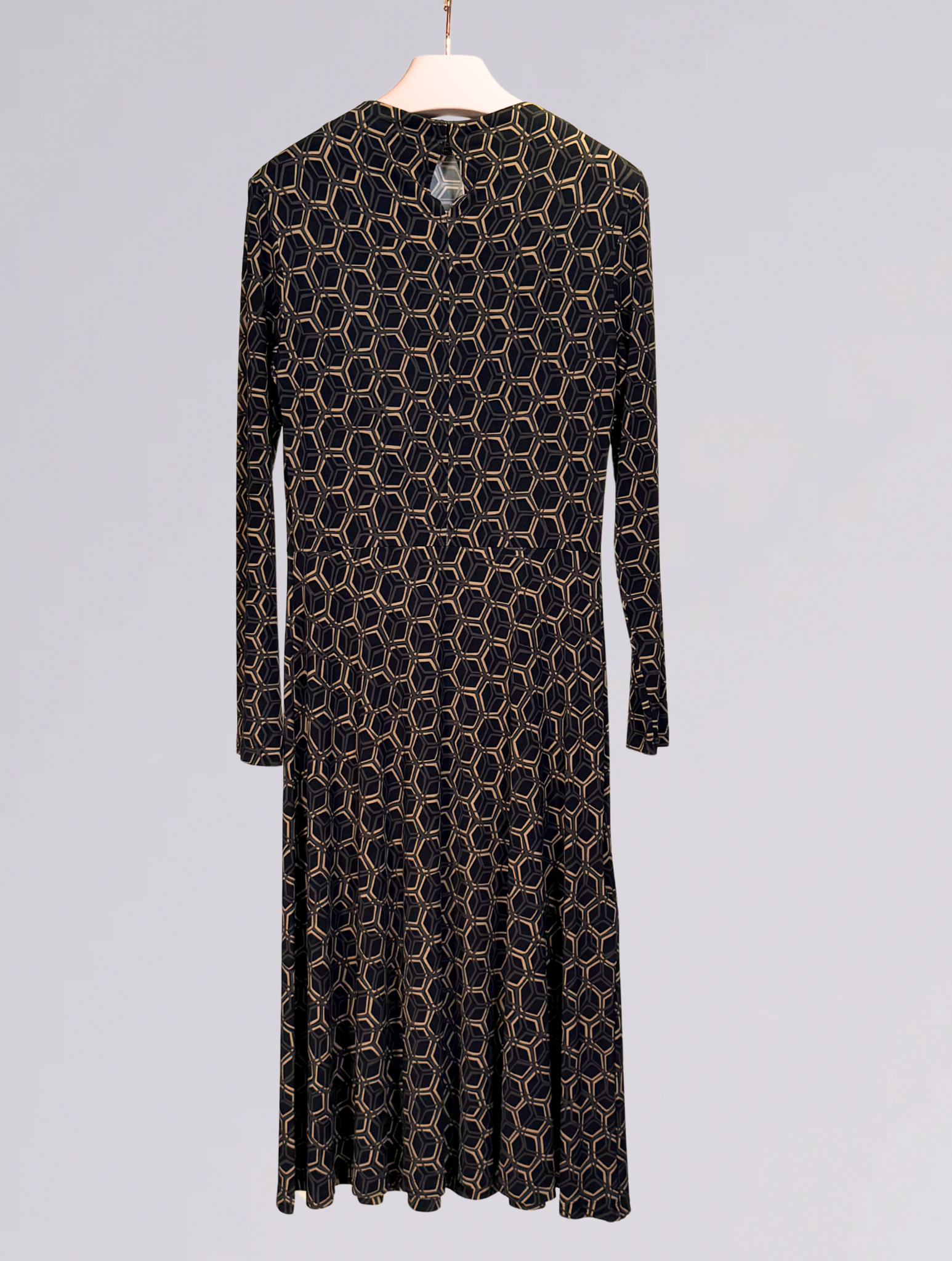 Abito in maglia DUAL PLUS 1307NERO MARRONE siyu