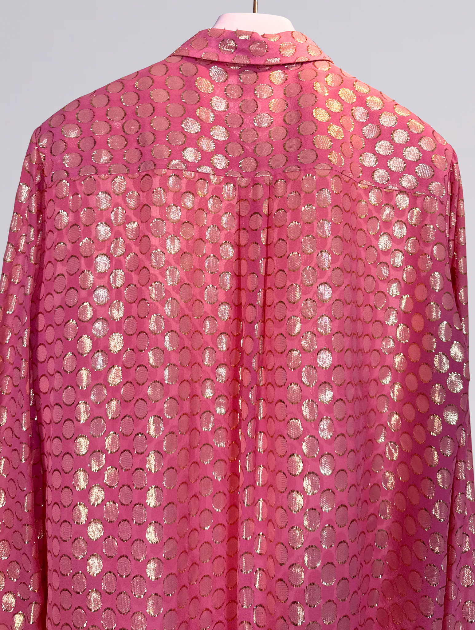 Camicia rosa lurex