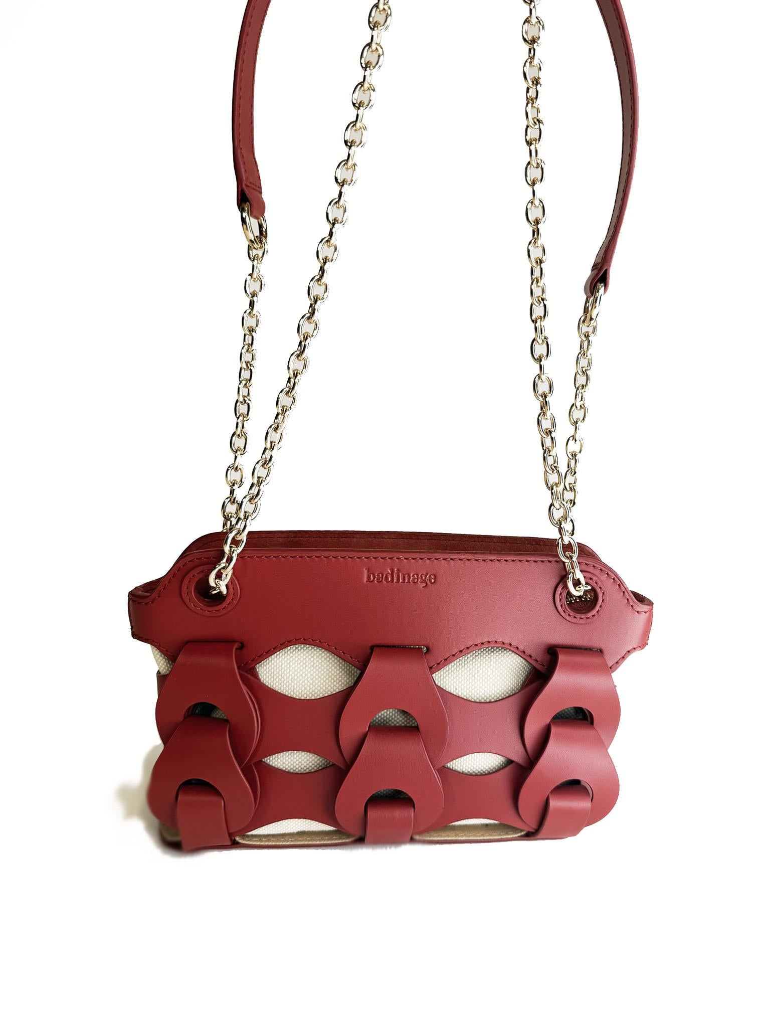 Tracolla in pelle FLORIA MINIROSSO BADINAGE