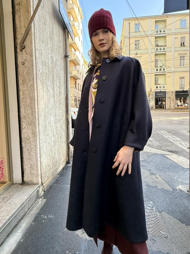 Cappotto Monopetto 1424MLKBLU Harris Wharf London