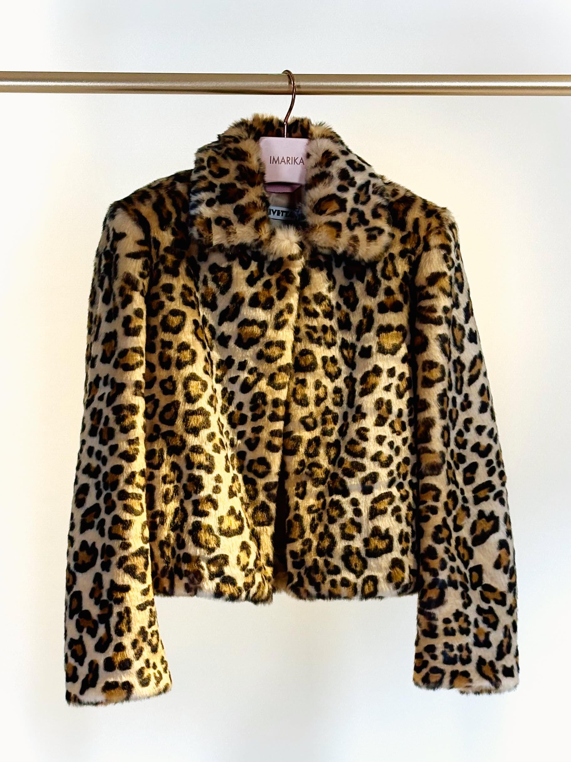 Pelliccia corta eco PL0006LEOPARDO CORTO MULTI VIVETTA