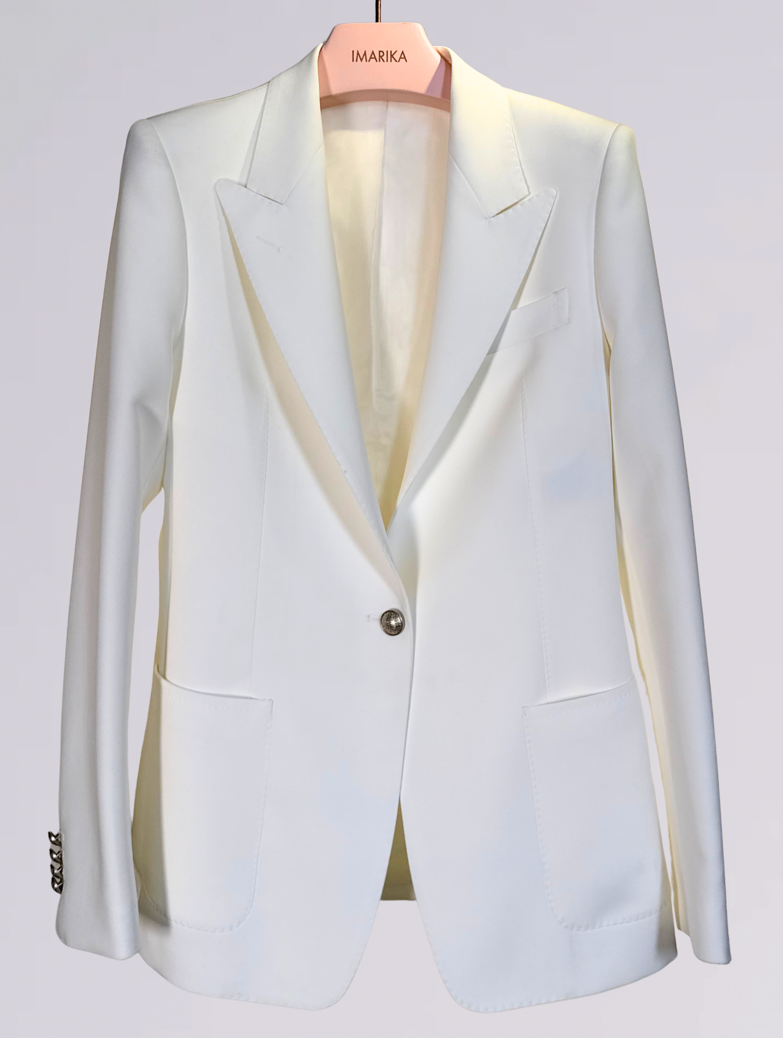 Giacca monopetto bianco