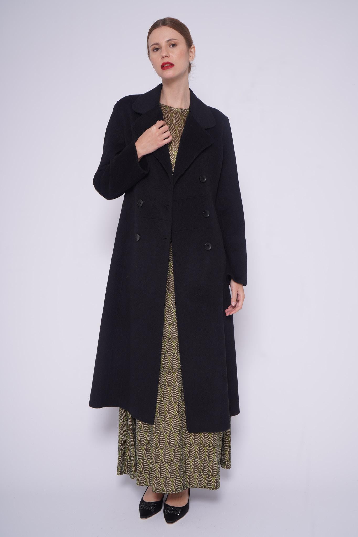 Cappotto Doppiopetto OC-501DREDINGOTE NERO ONE CUT