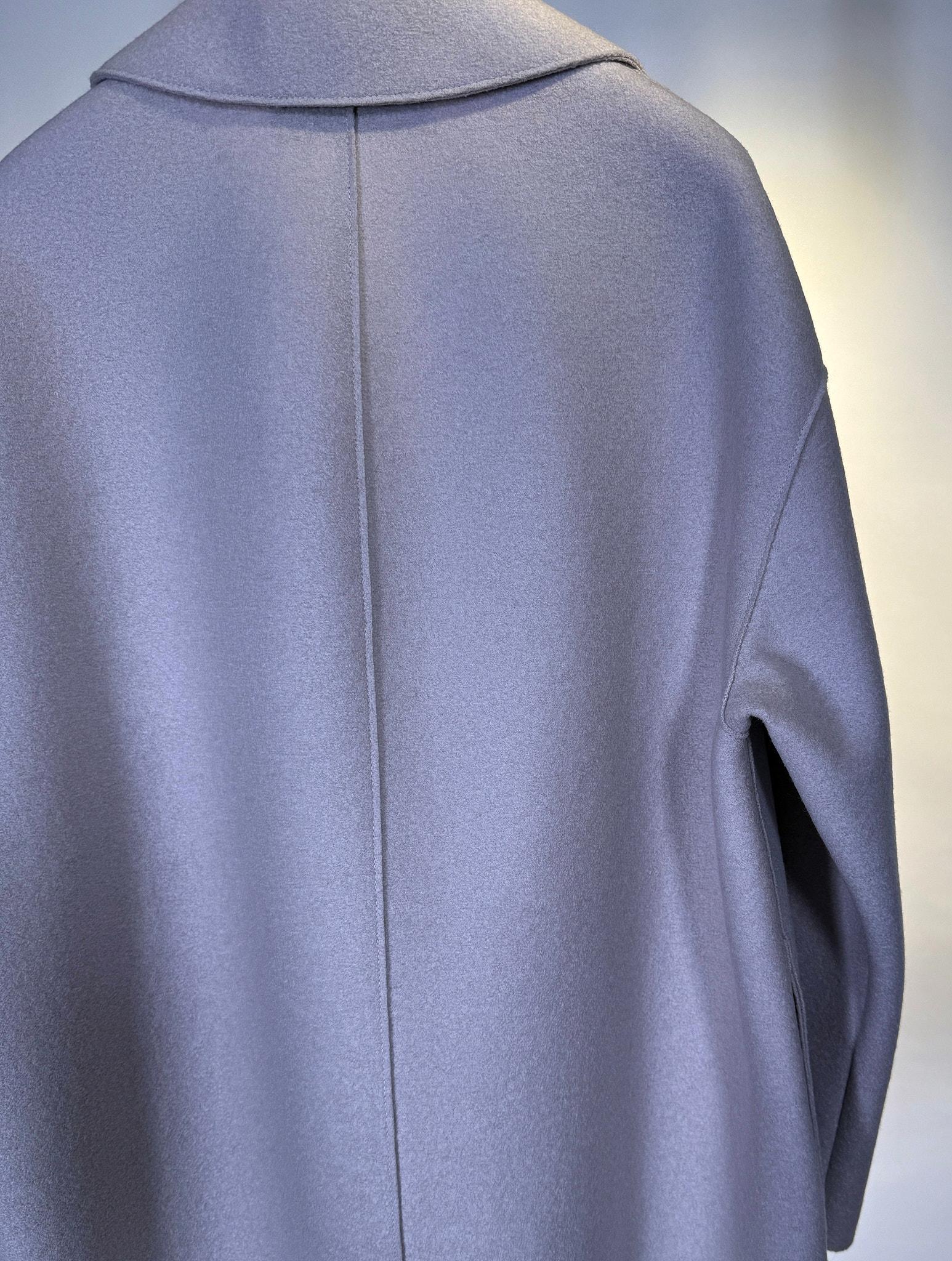 Peacoat doppiopetto grigio perla AG2487BEIGE Harris Wharf London