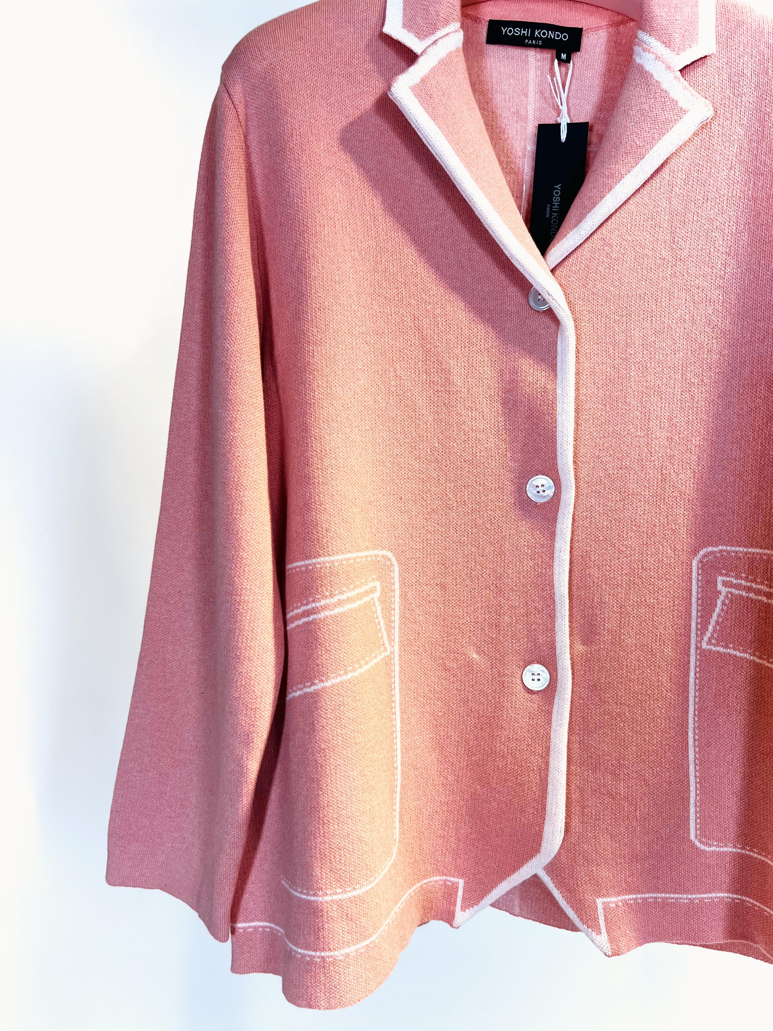 Giacca cardigan MV02AMELON ROSA Yoshi Kondo