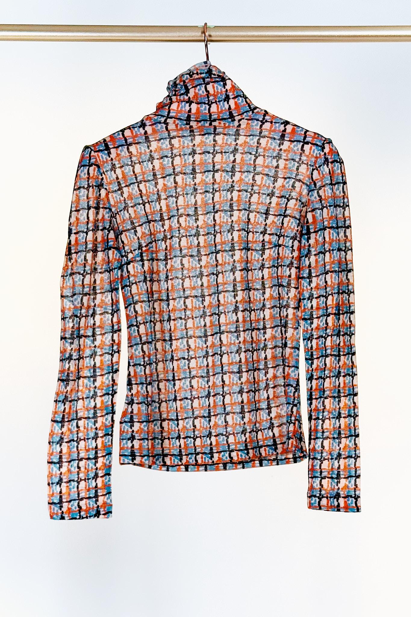 Dolcevita ETAN WOOLLANA ARANCIO AZZURR siyu