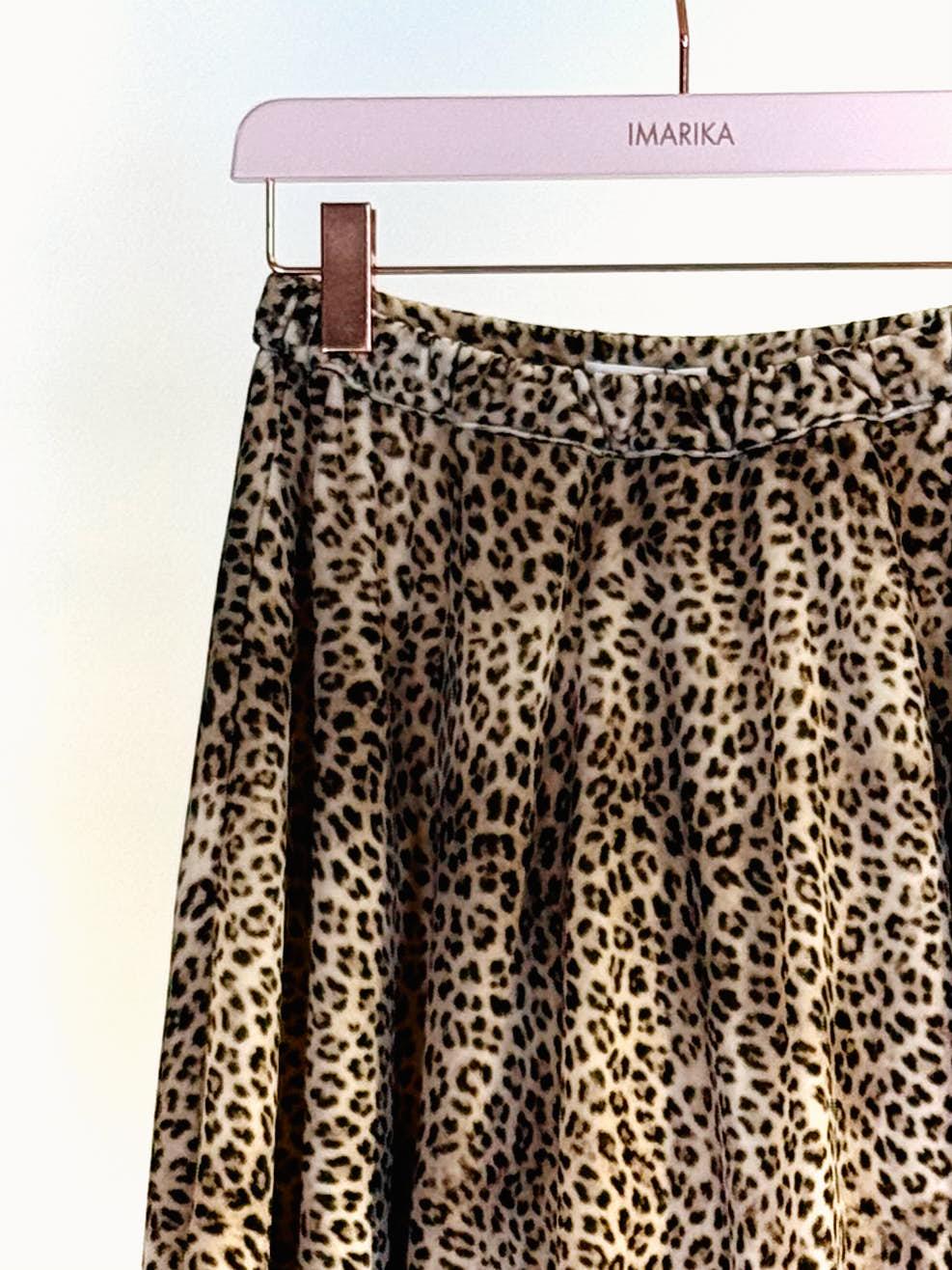 Gonna leopardata WSBH_MIUKIVELVET LEOPARDO MININA