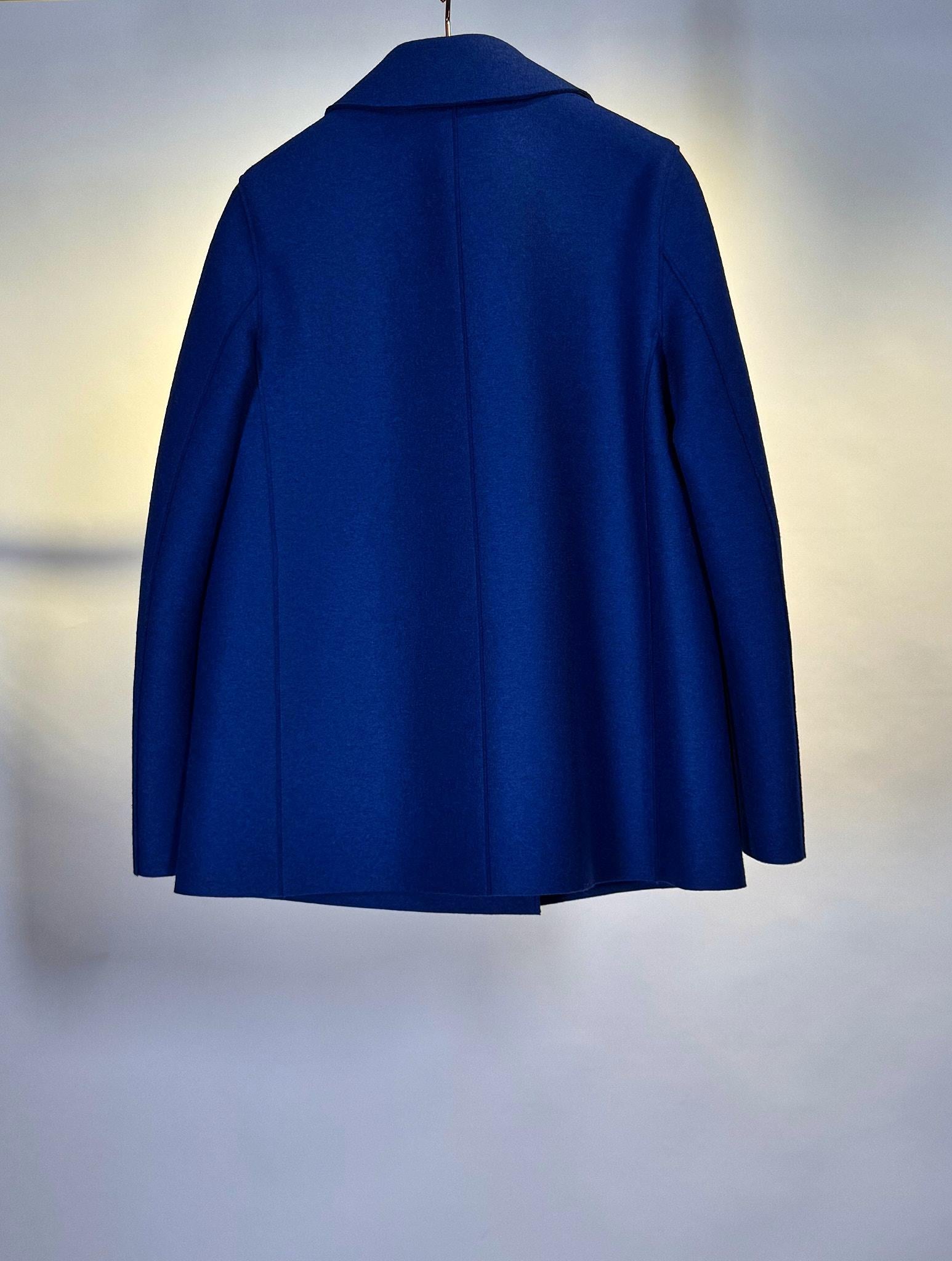 Peacoat doppiopetto AG2211COBALTO Harris Wharf London