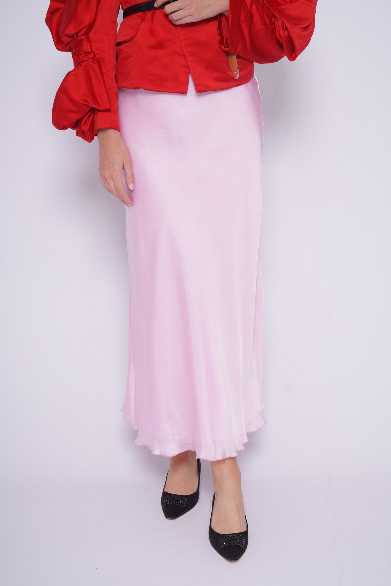 Gonna longuette ANNIESETA CANDY ROSA MININA