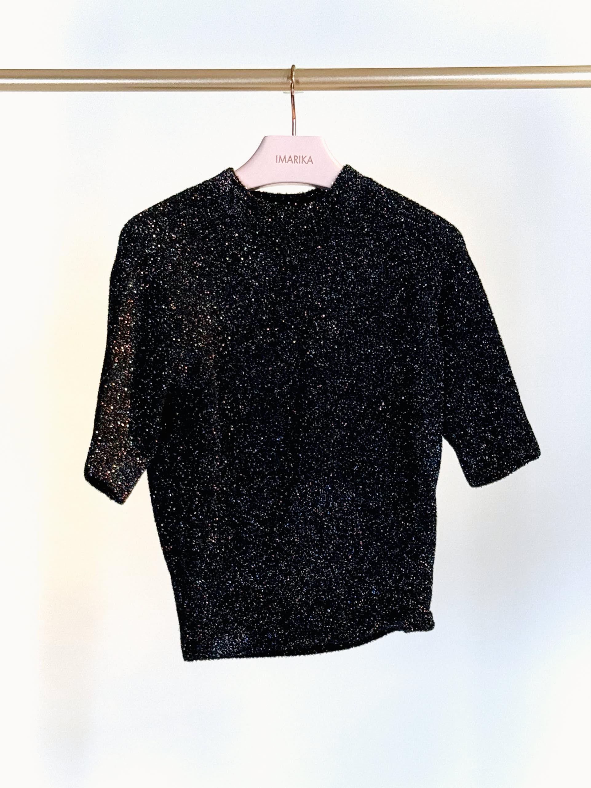 Maglia lurex 82500NERO ODEEH