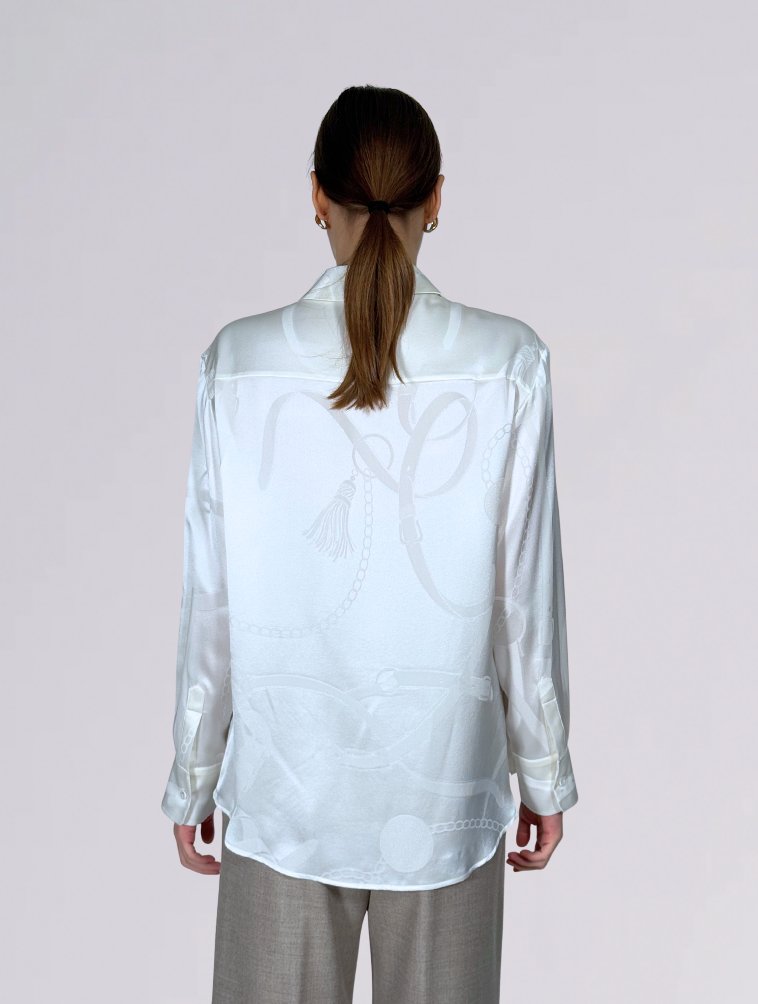 Camicia in seta 0174AAVA BIANCO MANTERO