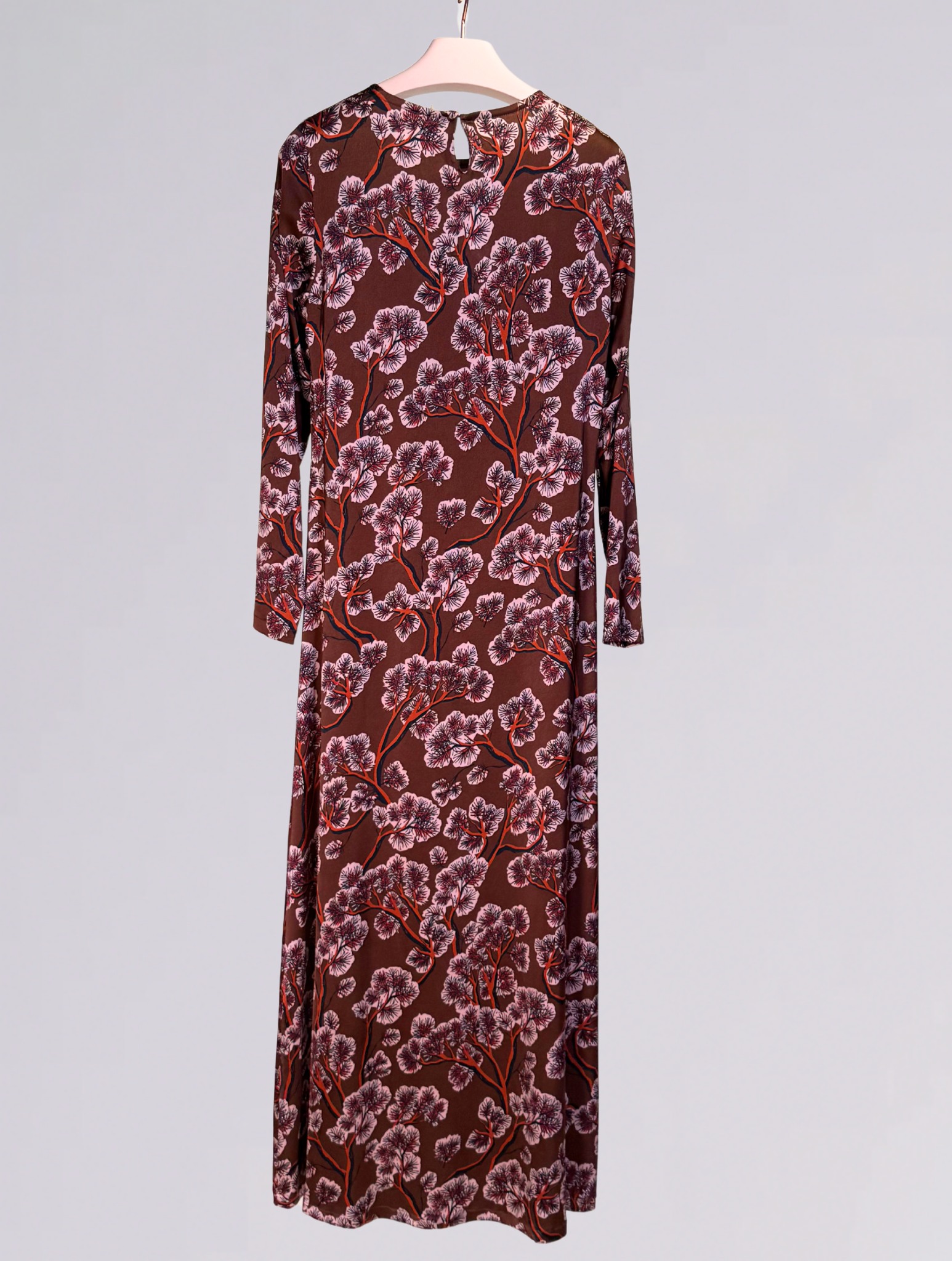 Abito lungo marrone SON 882LSETA MARRONE siyu