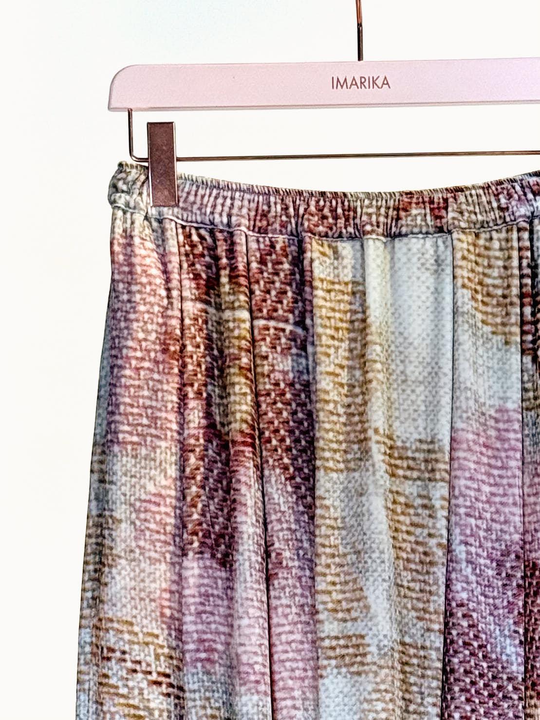 Gonna in velluto S301MARTINA MULTI ROSA Colomba leddi