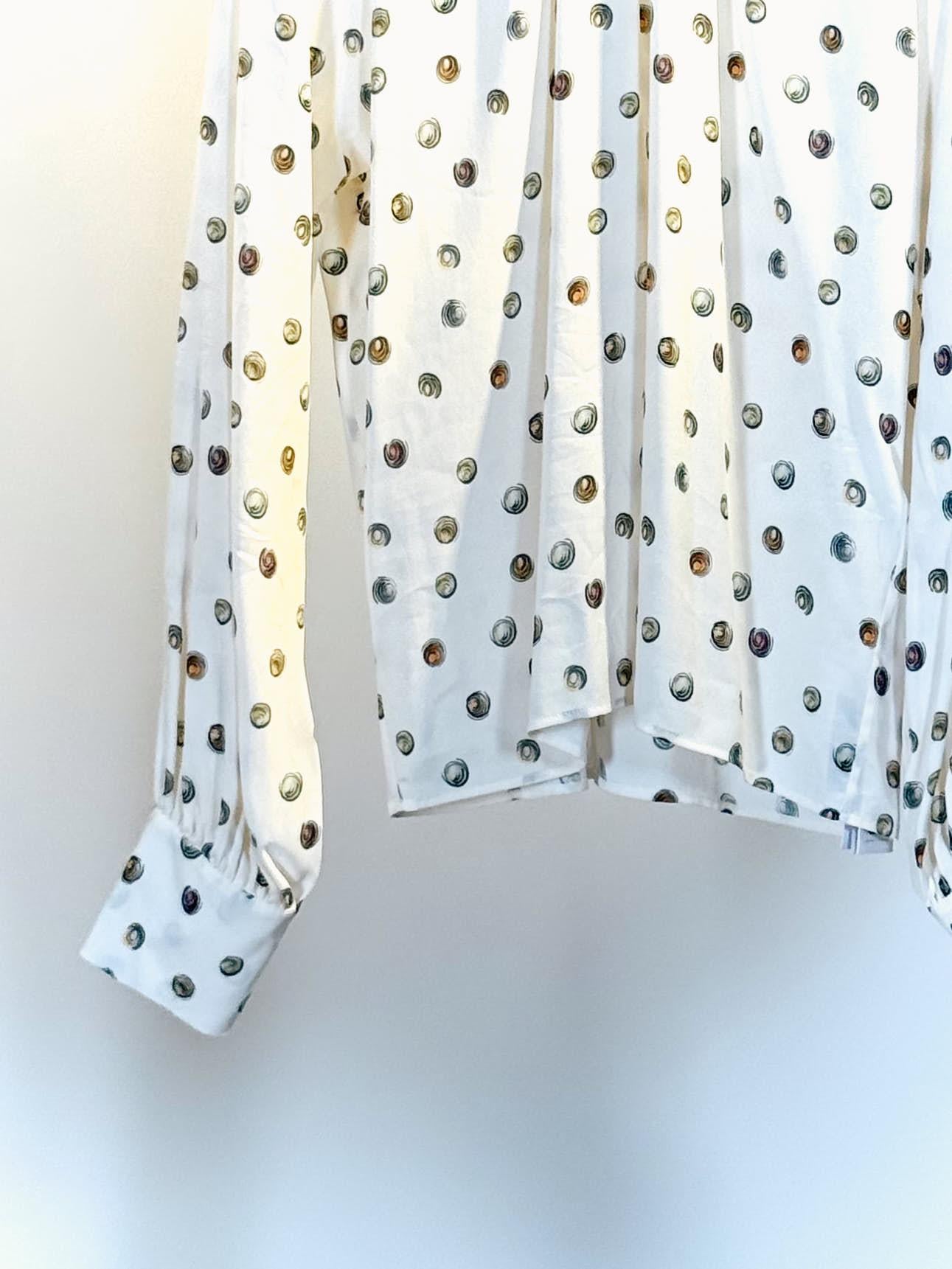 Camicia collocon rouches VITTORIAPOIS BIANCA QUELLEDUE