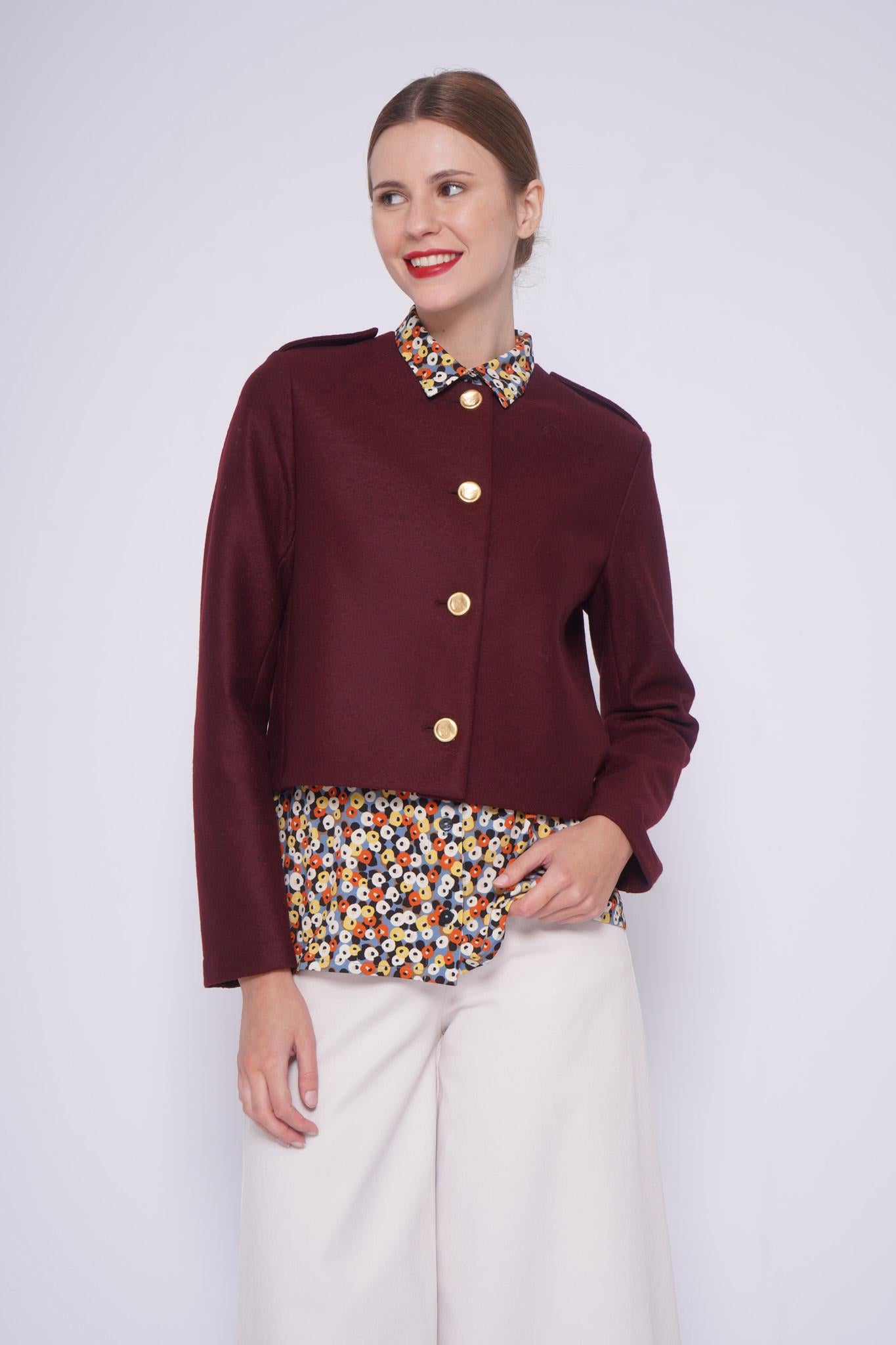 Giacca corta AH3355VERDE Harris Wharf London