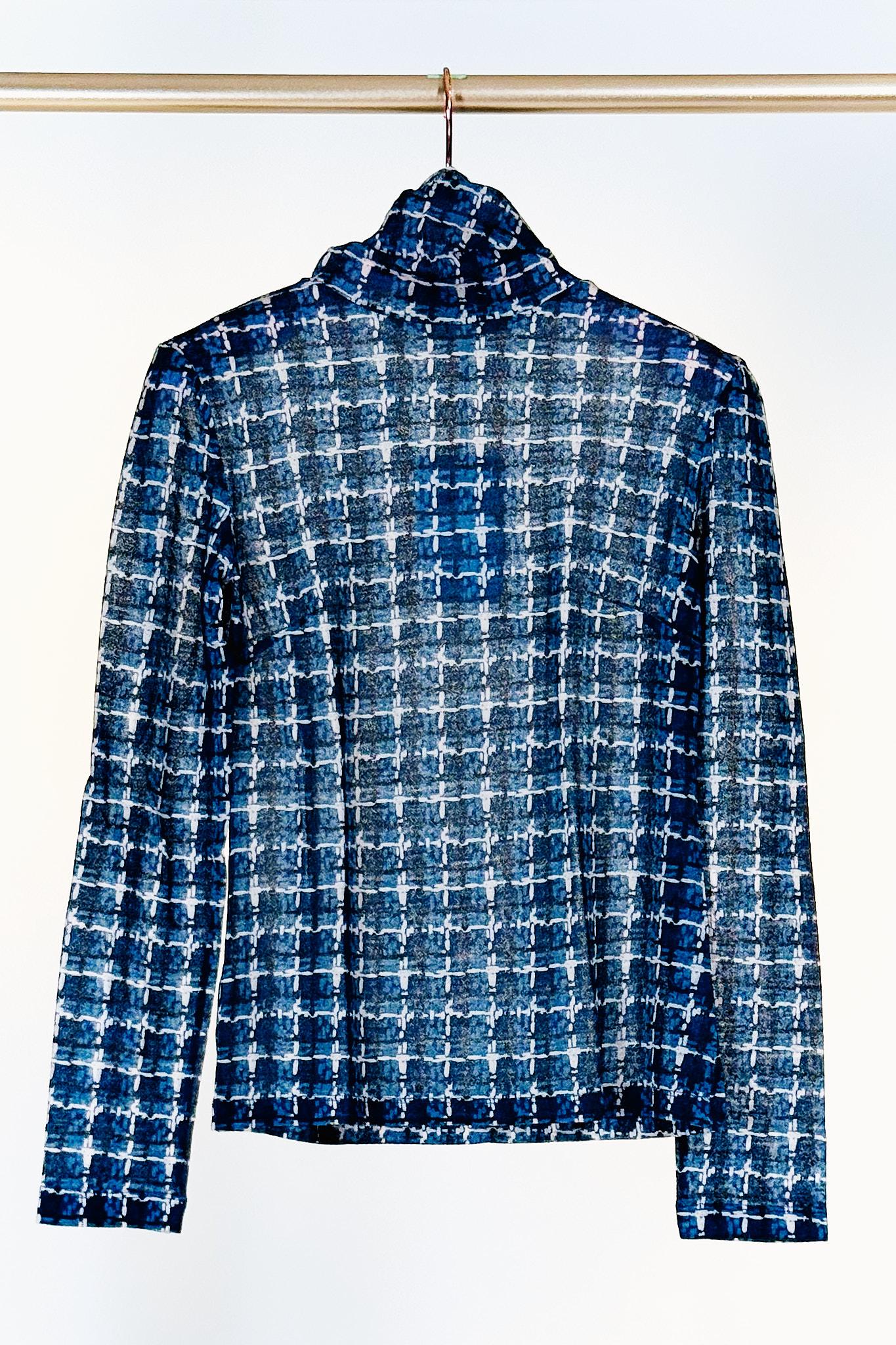 Dolcevita ETAN WOOLLANA BLU BEIGE siyu