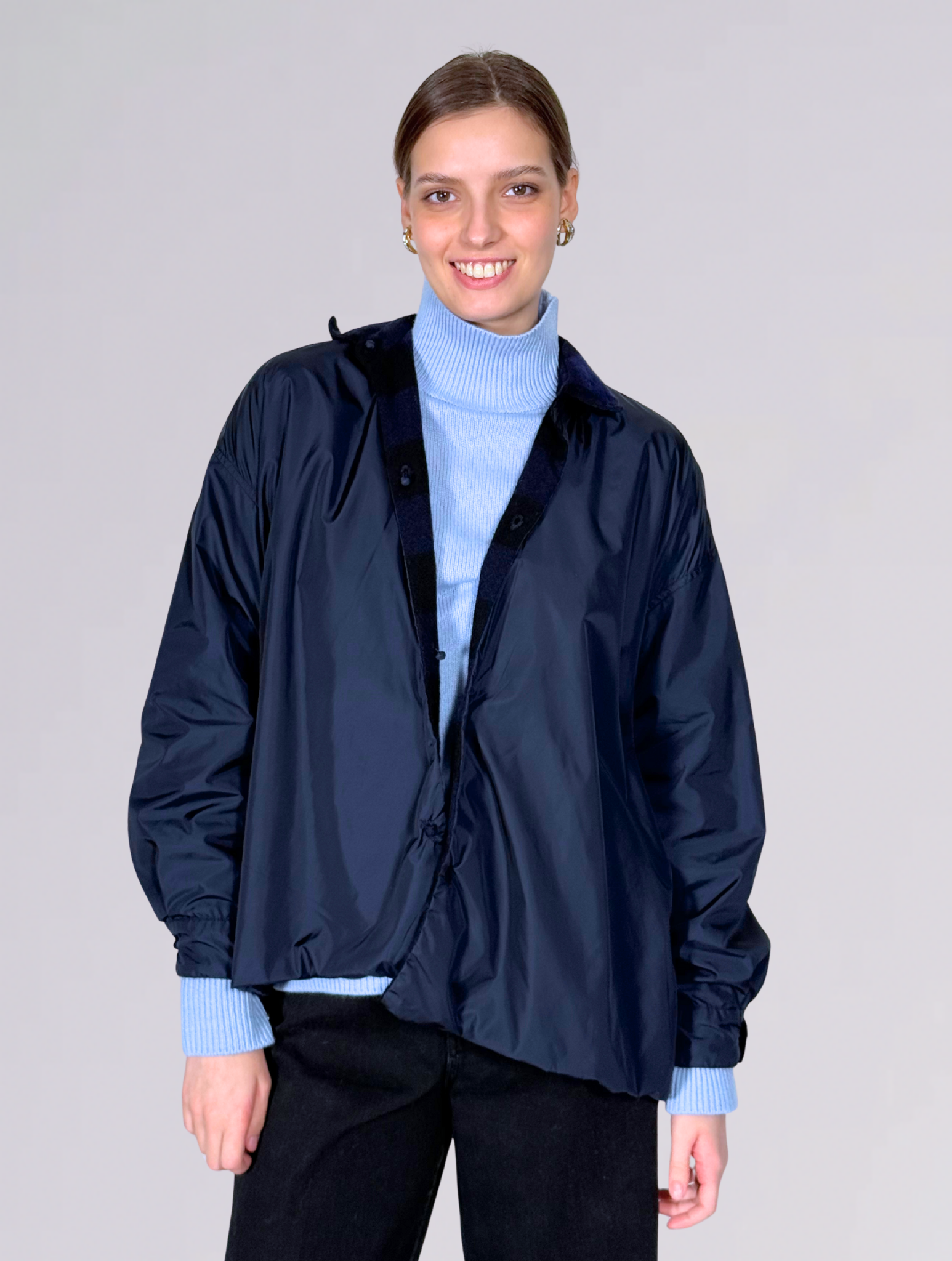 Giacca camicia CA1OGS WPA27.8 BLU Daniela gregis