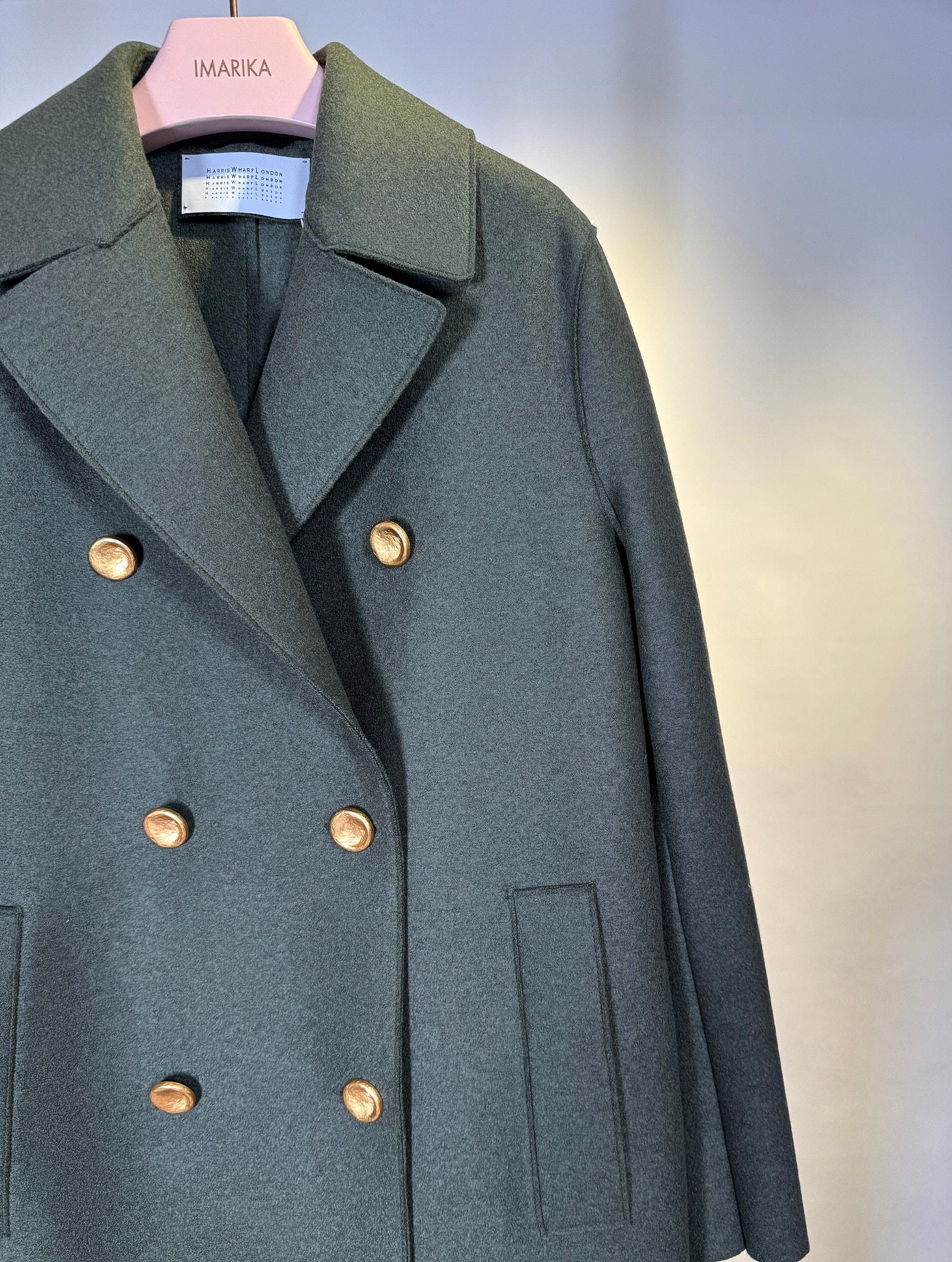 Cappotto doppiopetto AC1278VERDE Harris Wharf London