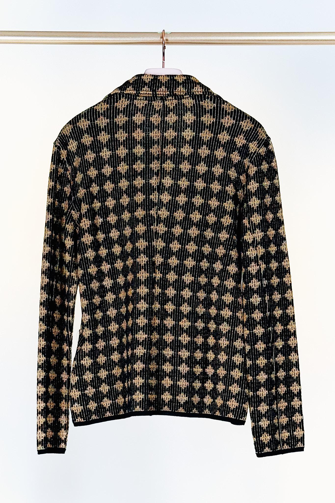 Blazer lurex KPICADO 314LANA MARRONE ORO siyu