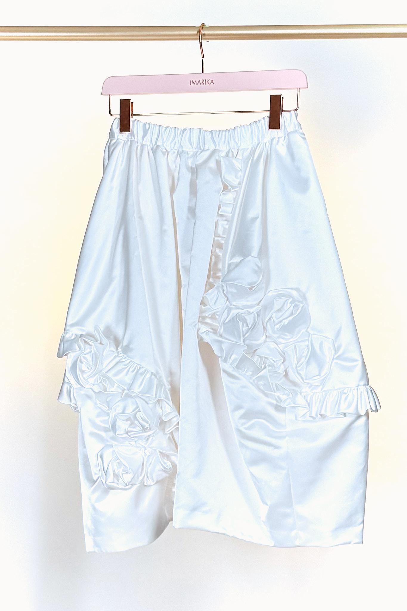 Gonna Bianca Fiori RP-S017BIANCO Comme des Garcons