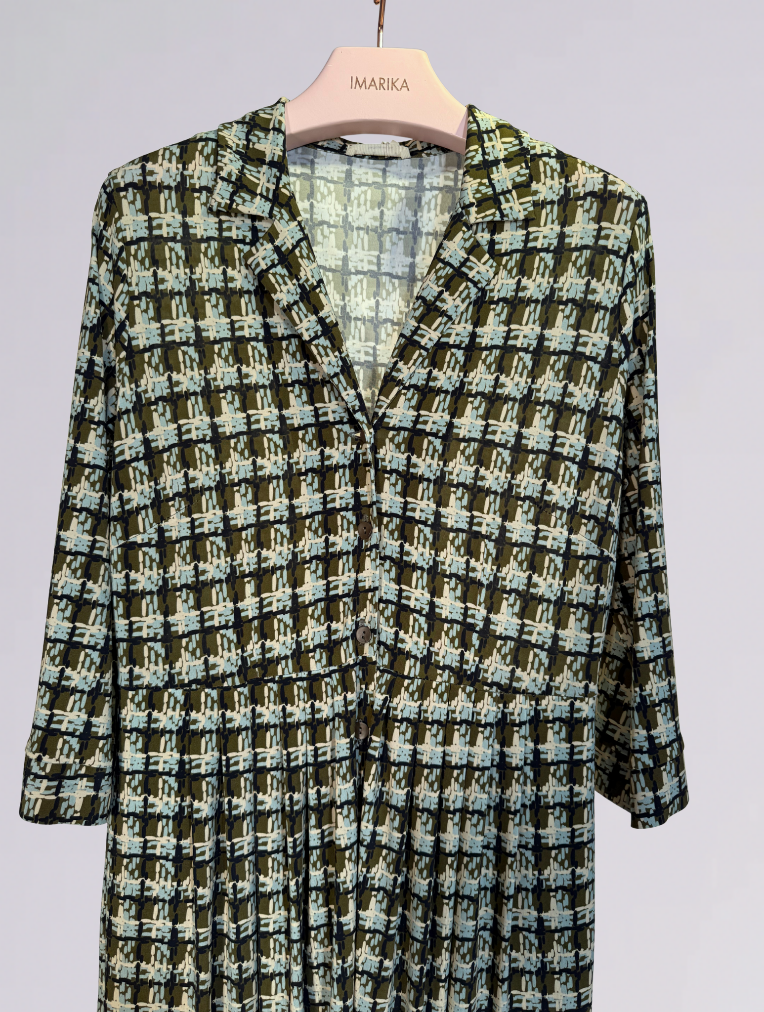 Abito chemisier ETAN 1188VERDE AZZURRO siyu