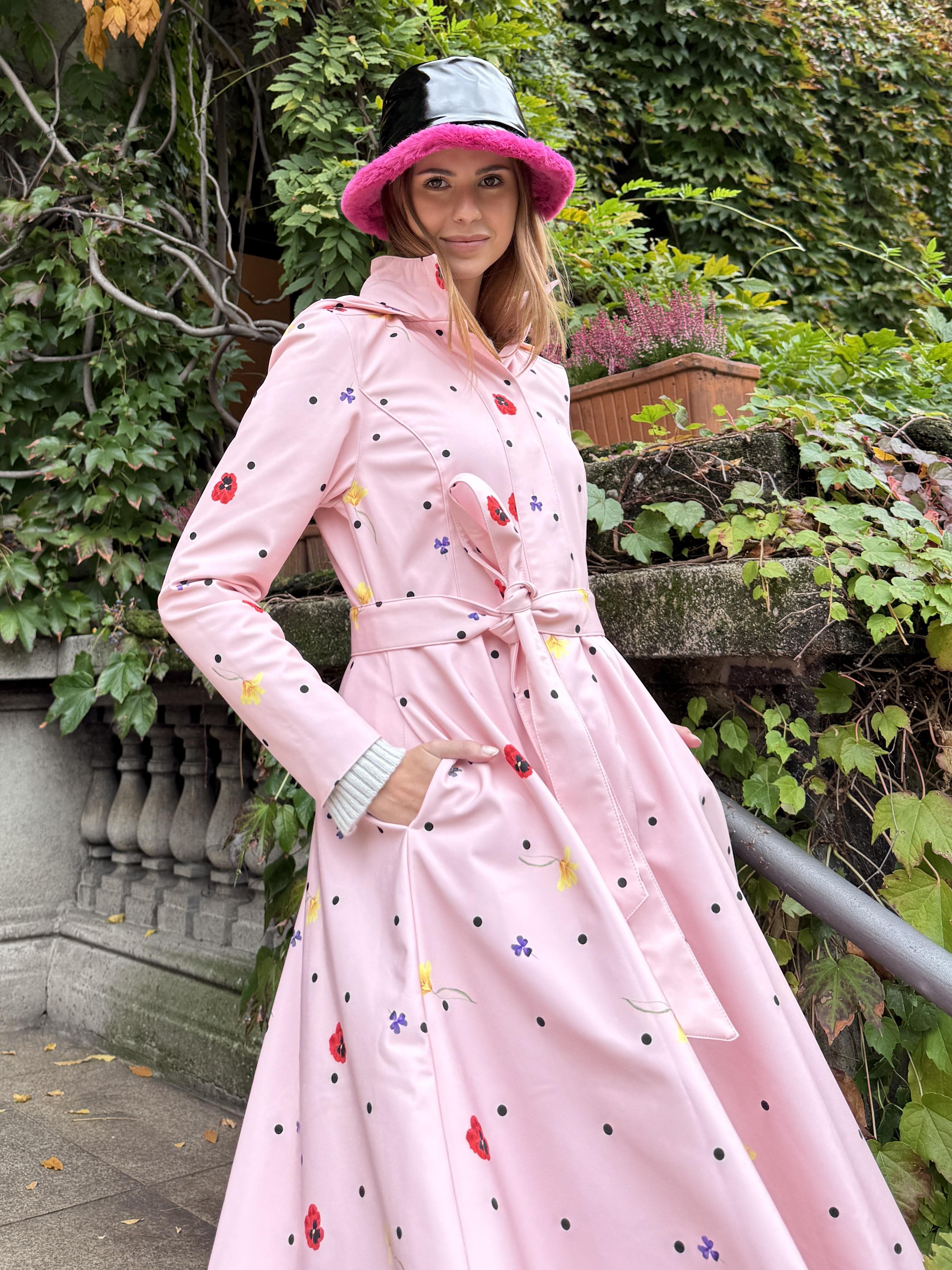 Impermeabile con cappuccio COTTON CANDYROSA RAINSISTERS