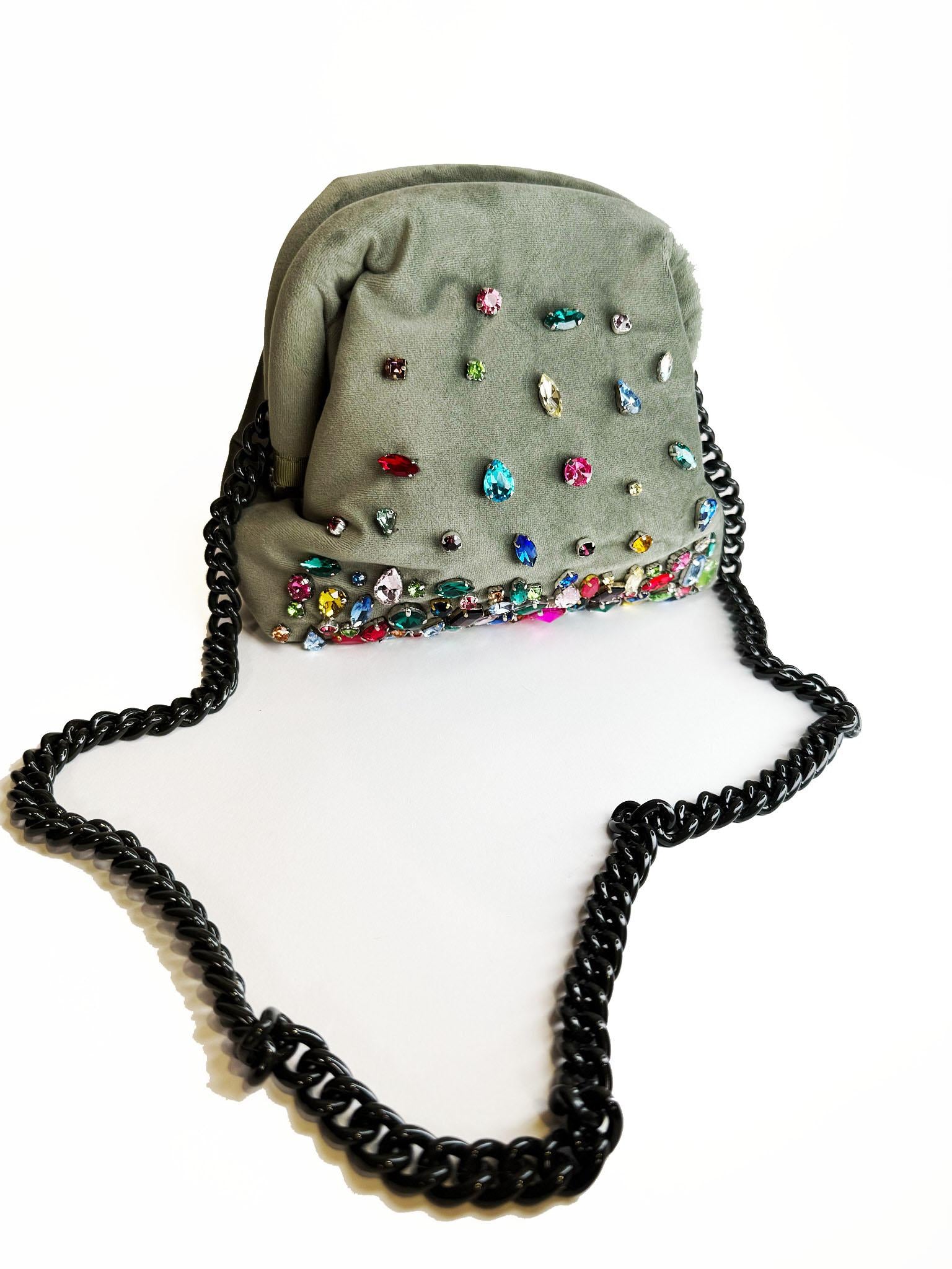 Clutch pepita PEPITASTRASS GRIGIO MARIA La rosa